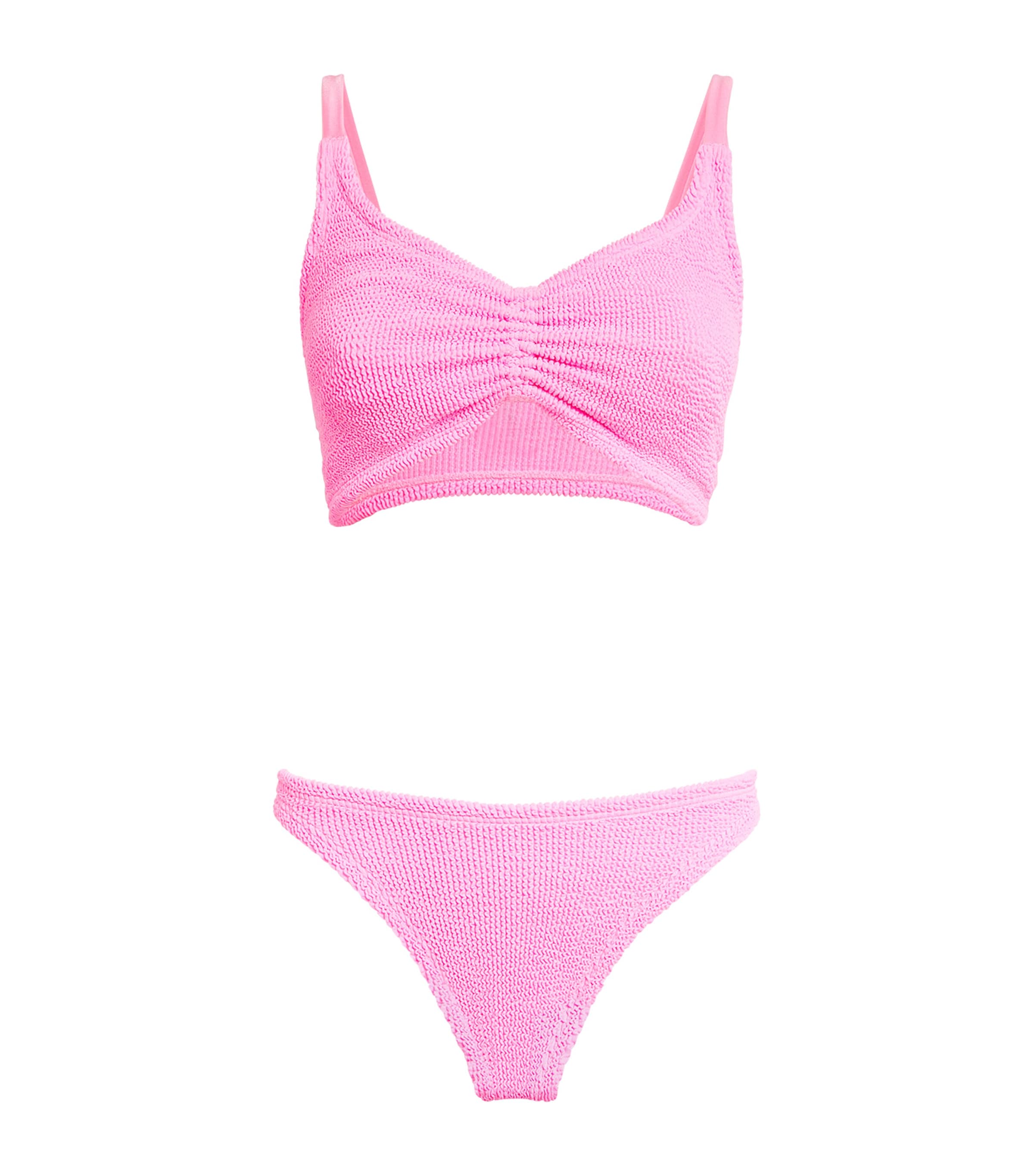 Hunza G Womens Post-Mastectomy Bikini Bubblegum Image 1
