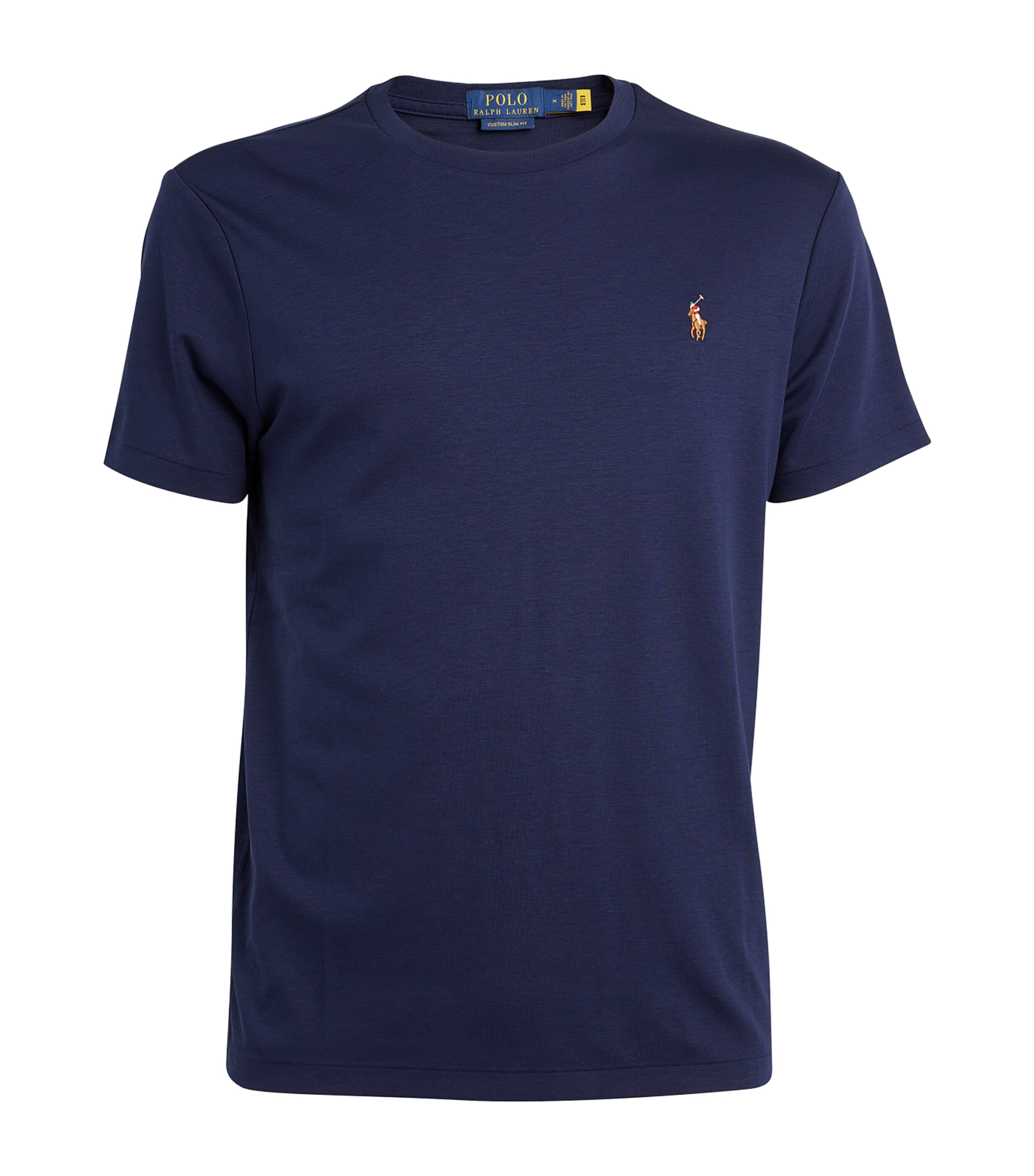 Shop Polo Ralph Lauren Pima Cotton T-shirt In Navy