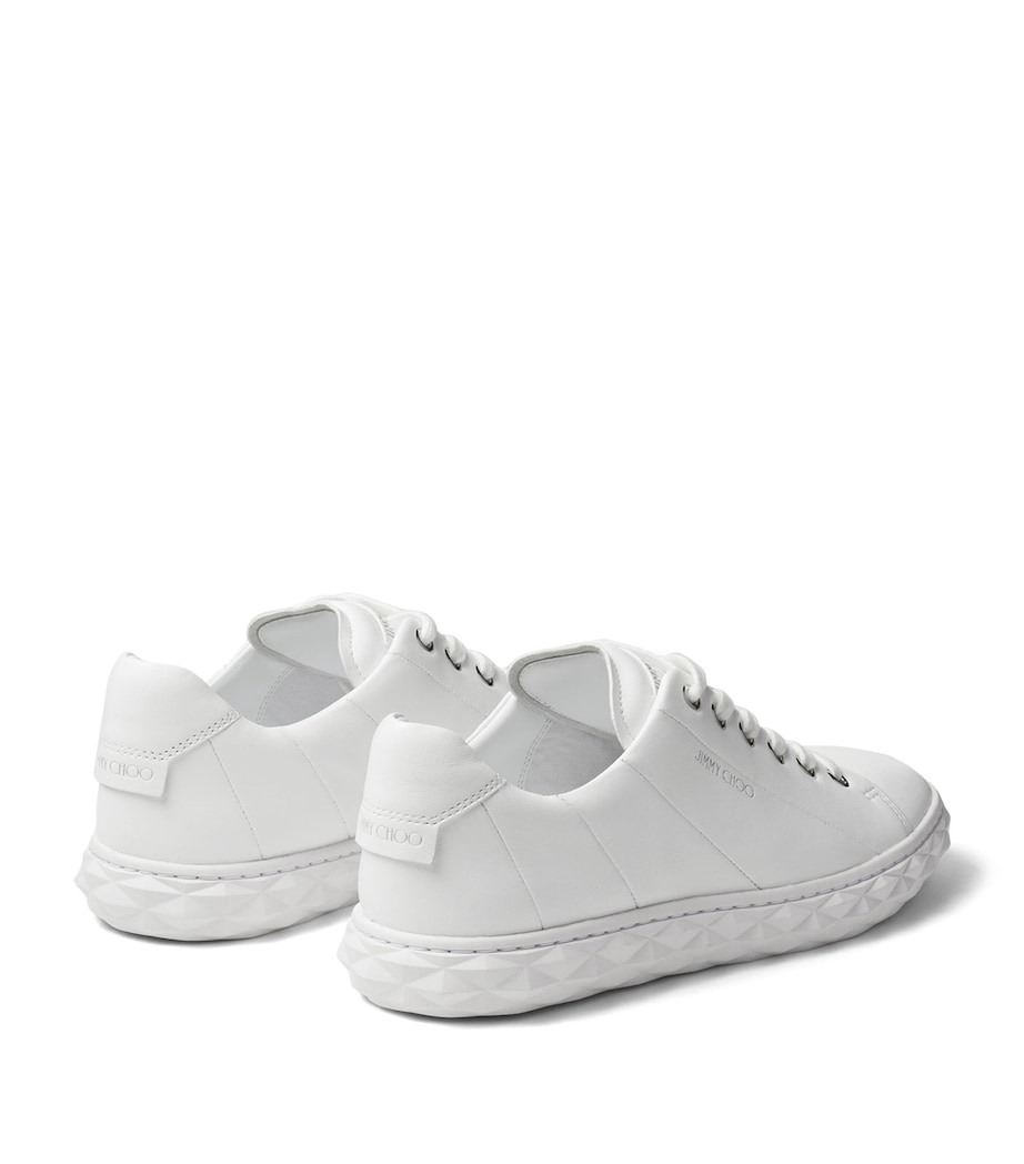 Jimmy Choo Diamond Light Leather Sneakers V White/white Image 2
