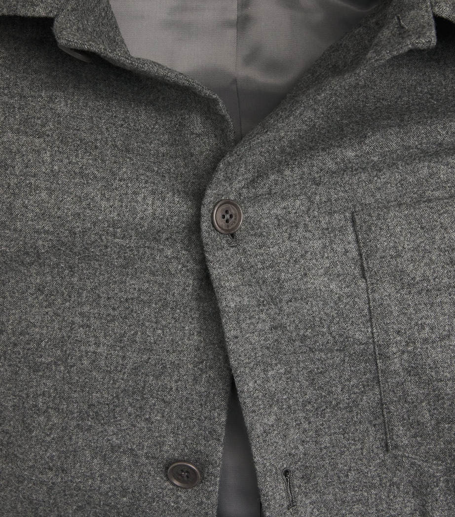 Wool Ernie Shirt Jacket CHARCOAL MELANGE Image 5