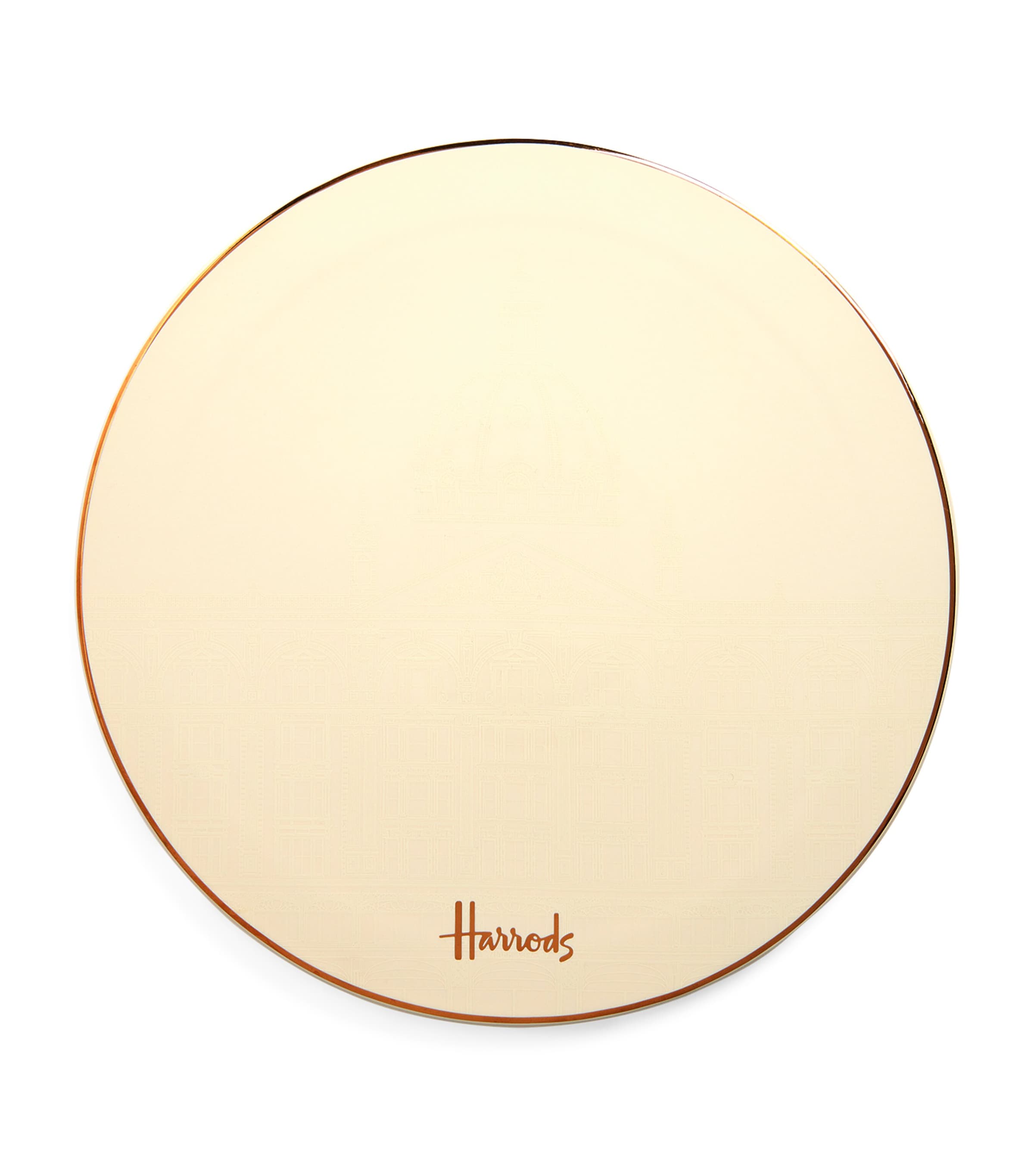 Harrods Ceramic Cheese Platter In Gold