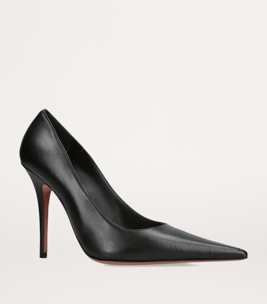 Leather Barbara Pumps 105 BLACK Image 4