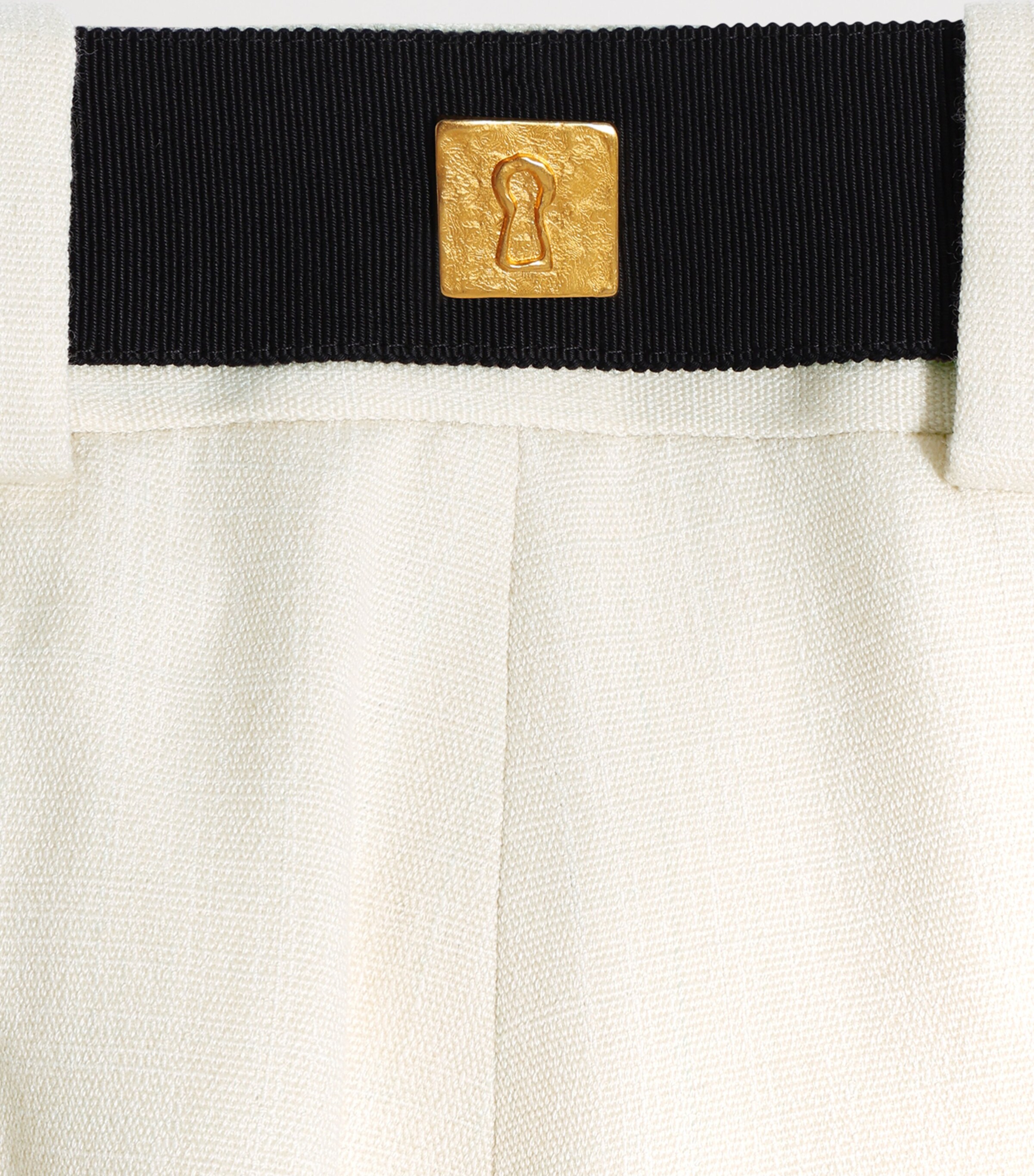 Schiaparelli Womens Canvas Oversized Trousers Ecru Image 9
