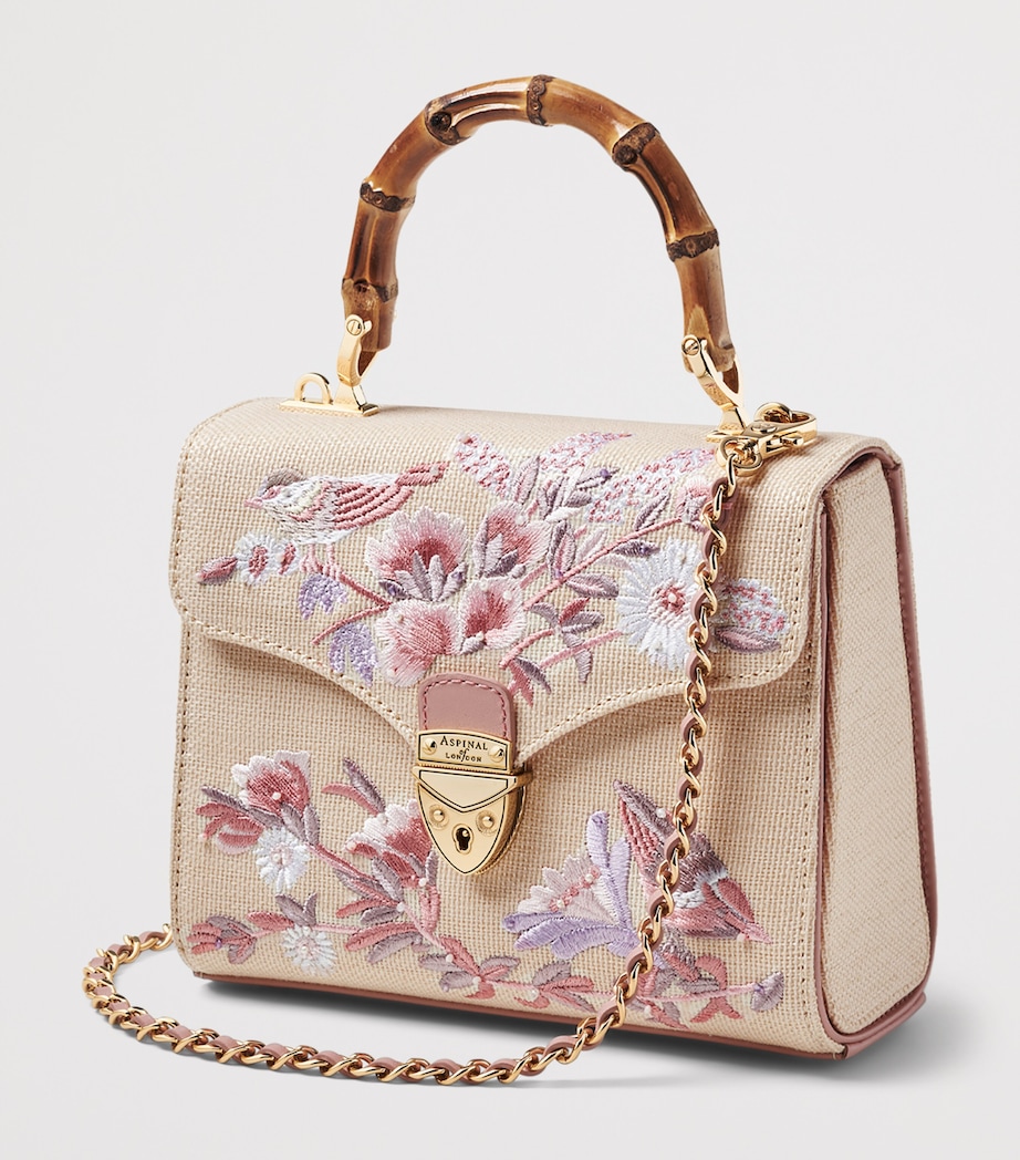Aspinal Of London Midi Canvas Mayfair Top-Handle Bag Rose Image 2