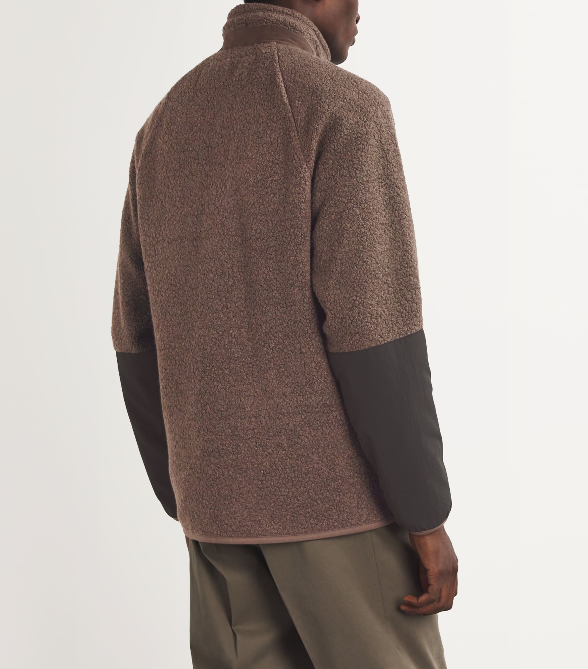 Fleece-Back Jersey Lux Jacket WALNUT Image 4