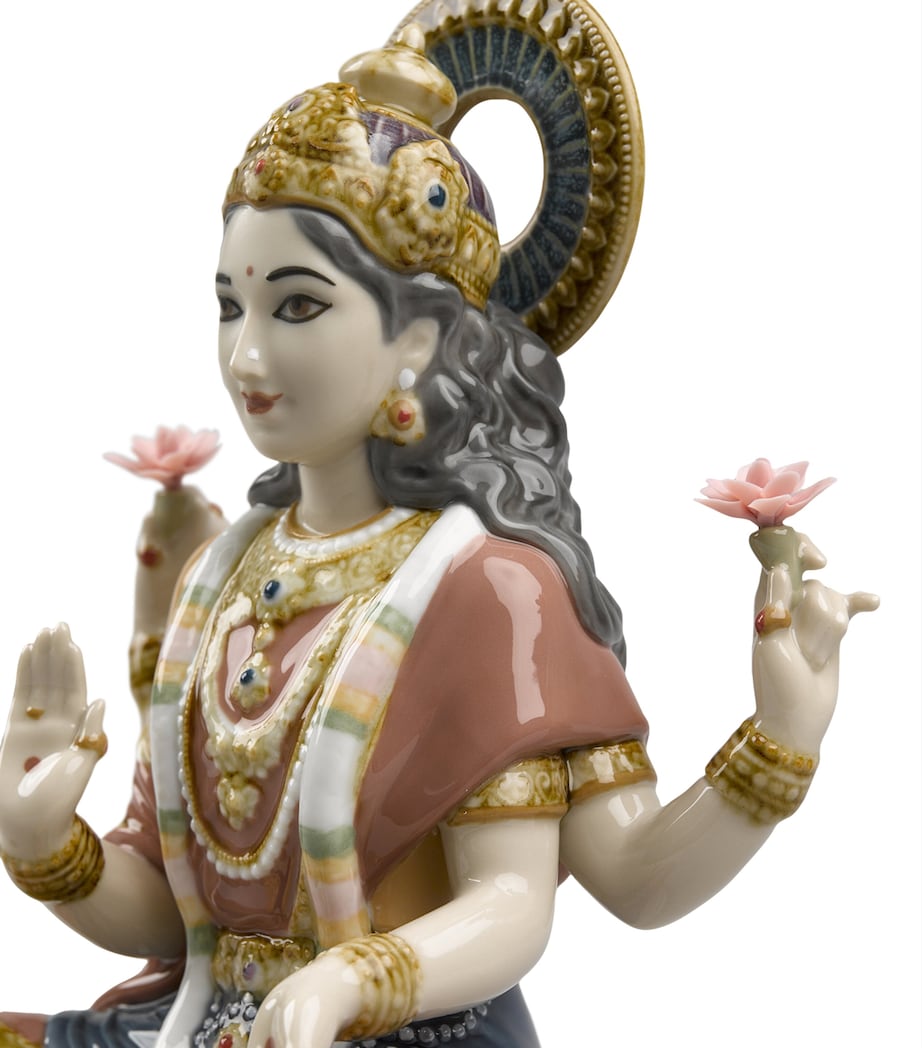 Lladró Goddess Sri Lakshmi Figurine Image 6