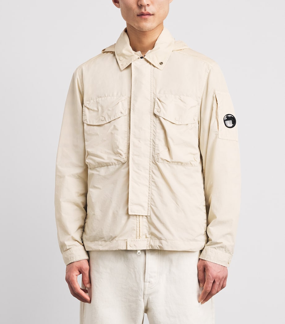 C.P. Company Mens Flatt Goggle Jacket Frozen Dew Image 4