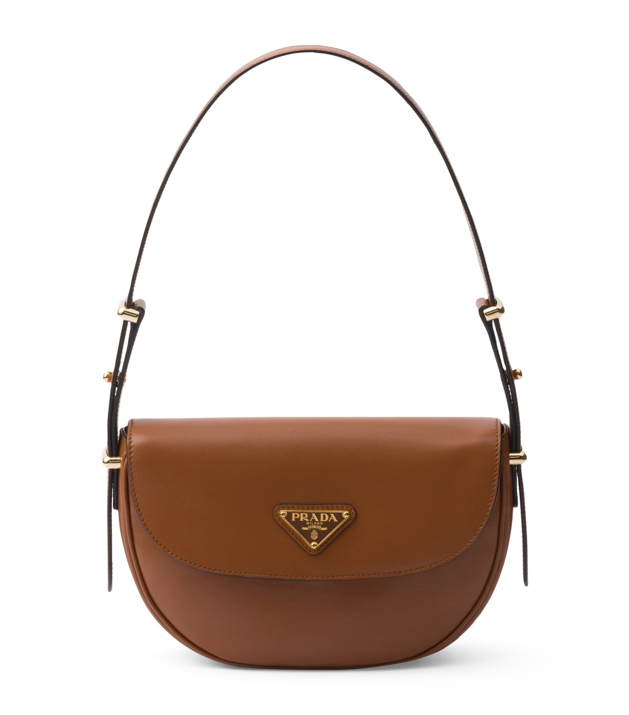 Leather Arqué Flap Shoulder Bag F0XUG Image 1