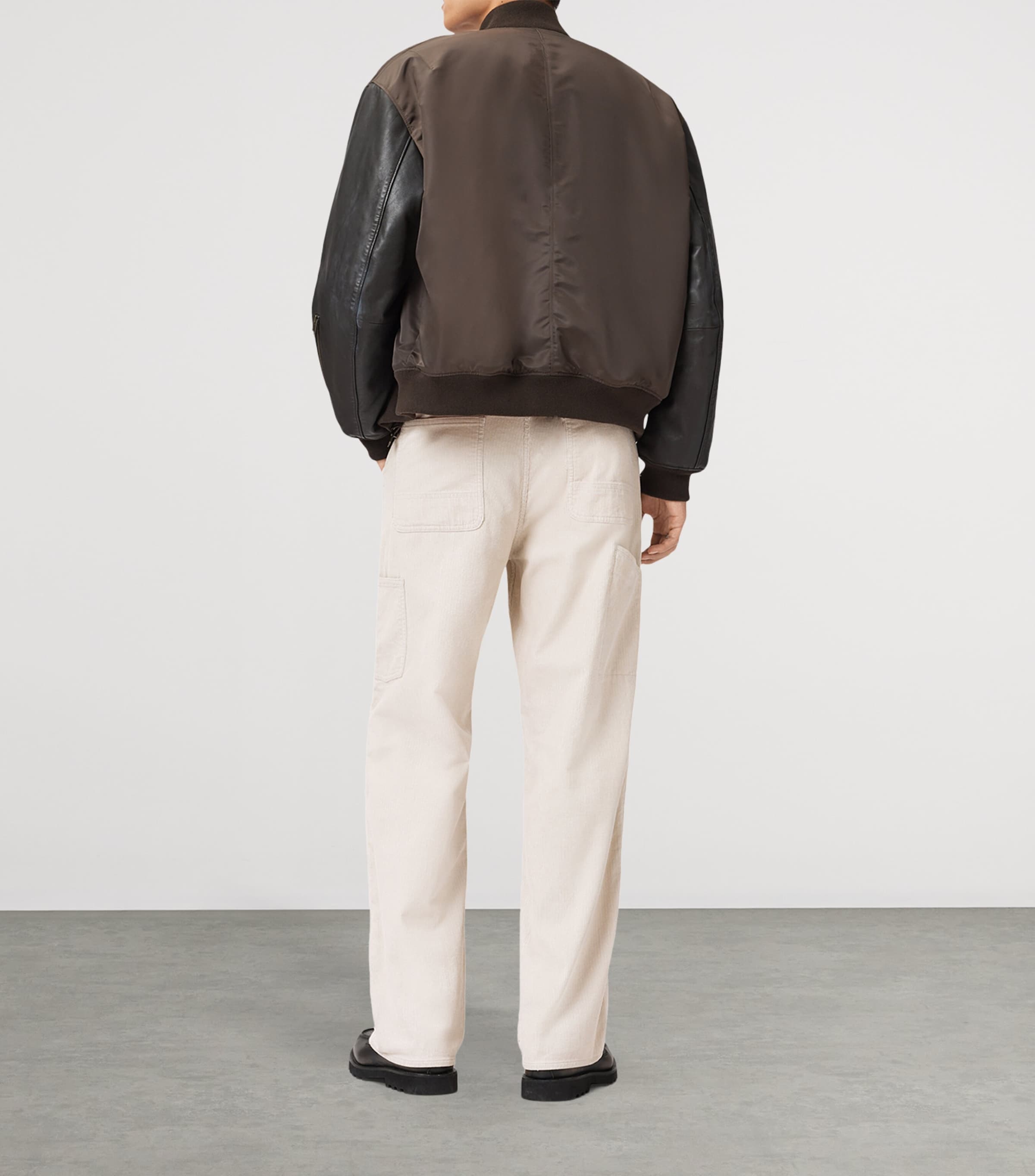 Corduroy Mullen Carpenter Trousers CREAM TAUPE Image 5