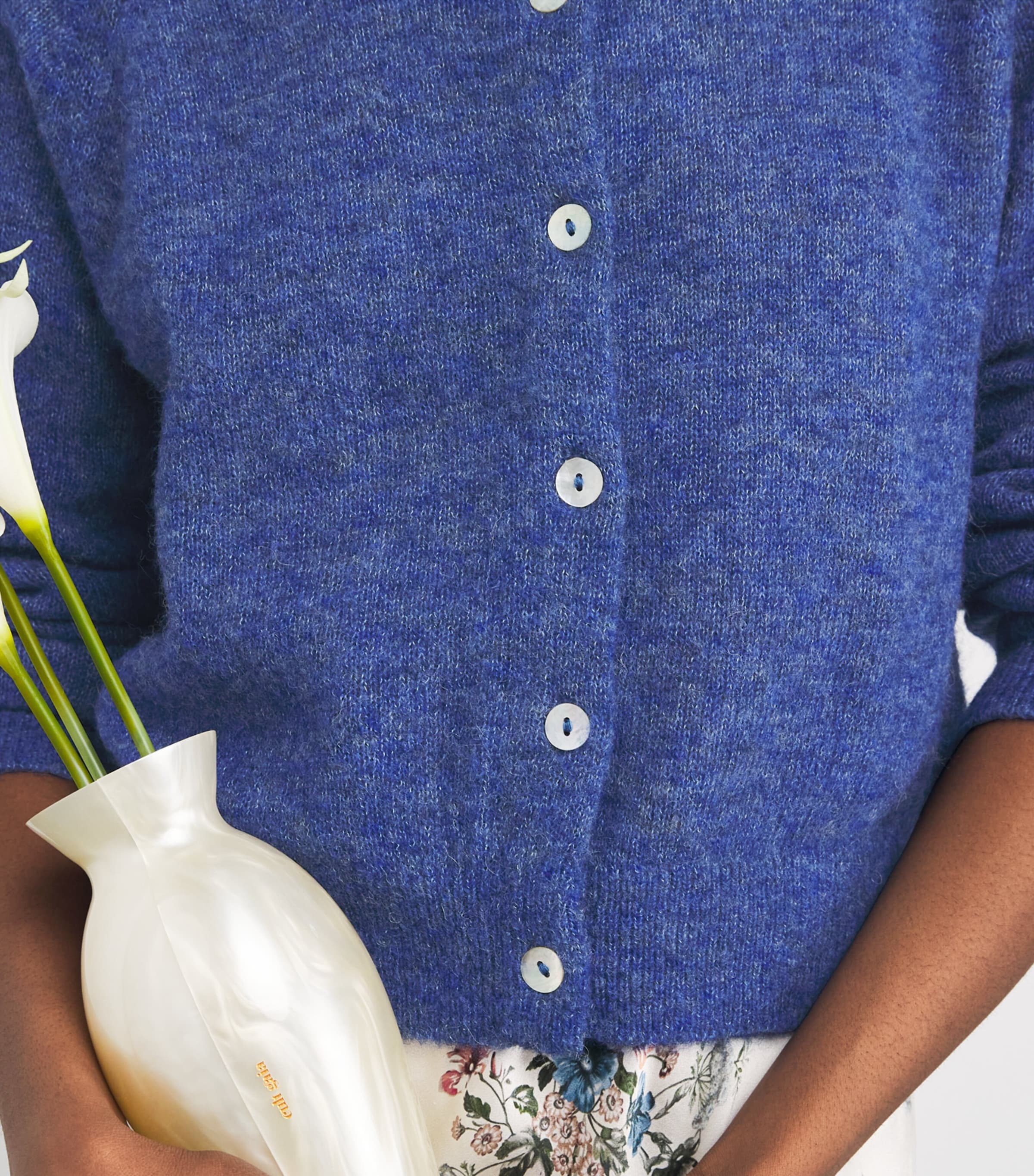 Alpaca-Blend Petra Cardigan BLUE DUSK Image 6