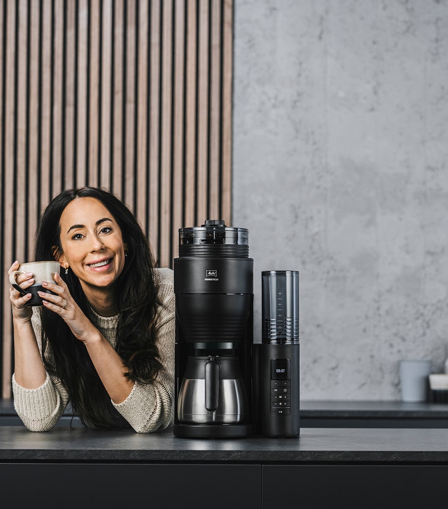 AromaFresh II Grind & Brew Thermal Coffee Machine BLACK CHROME Image 4