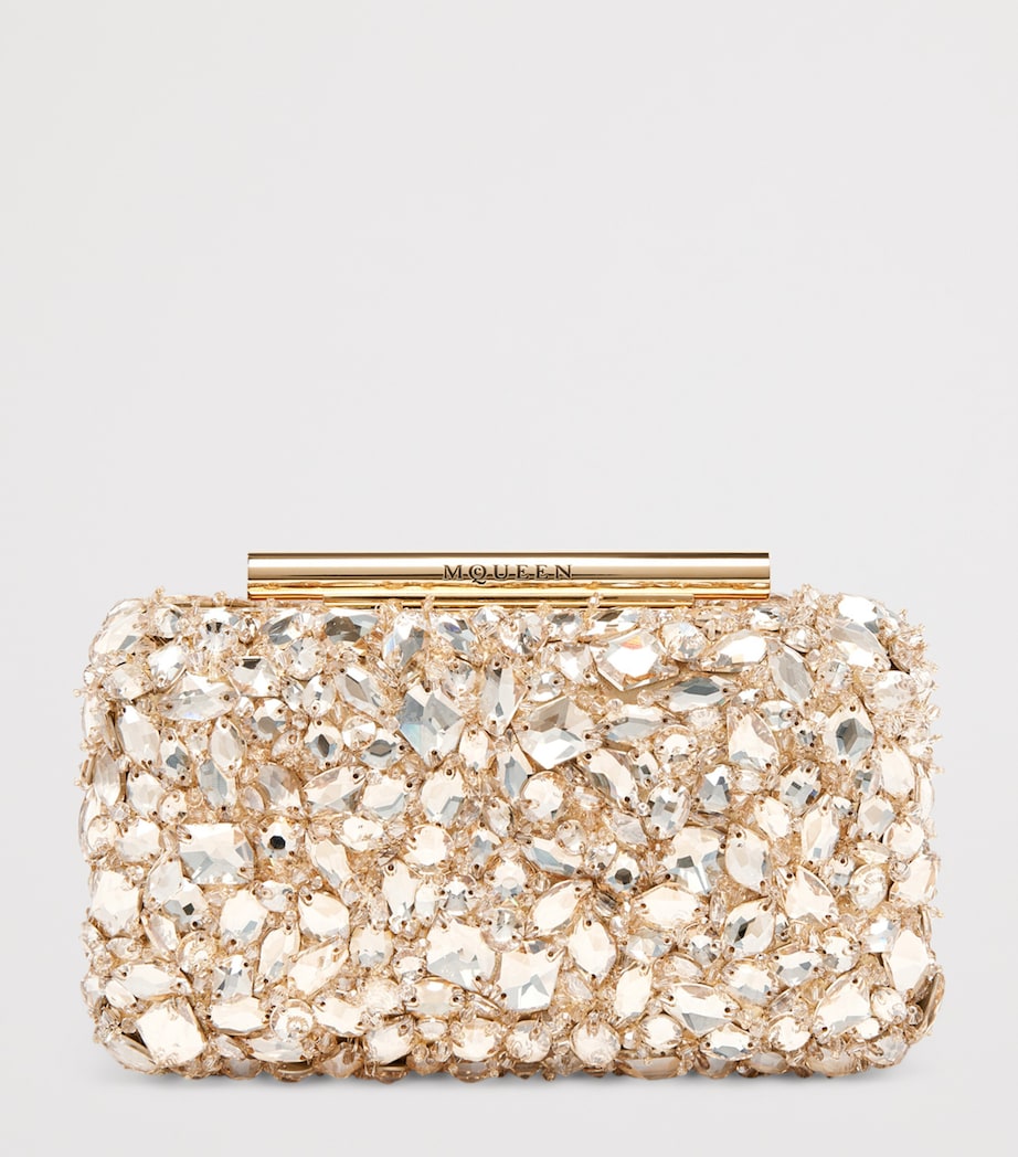 Leather T-Bar Box Clutch Bag 7050 Image 3