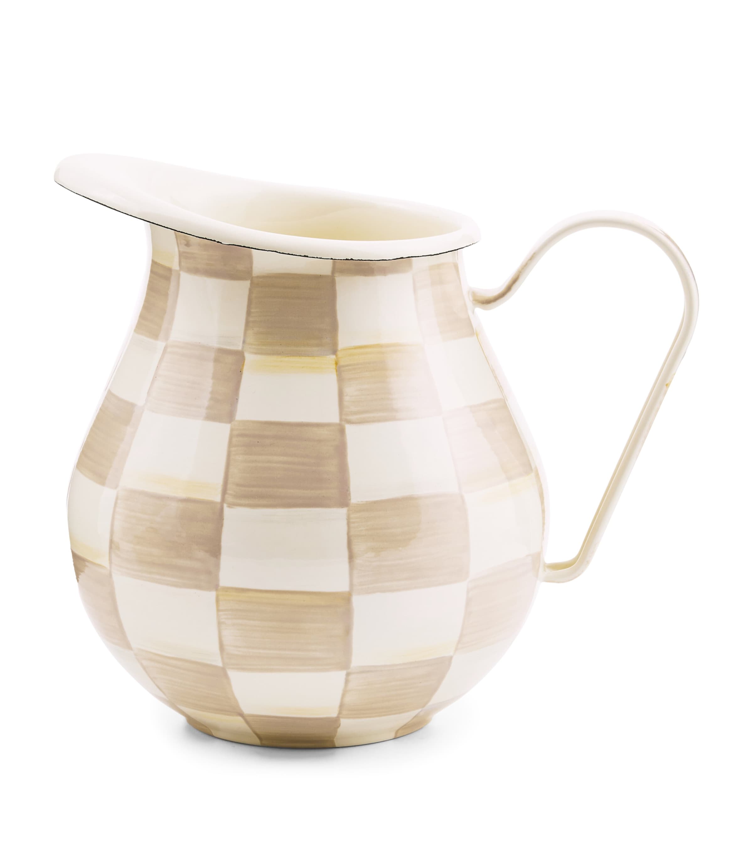 Mocha Check Pitcher (2.84L) BEIGE Image 1