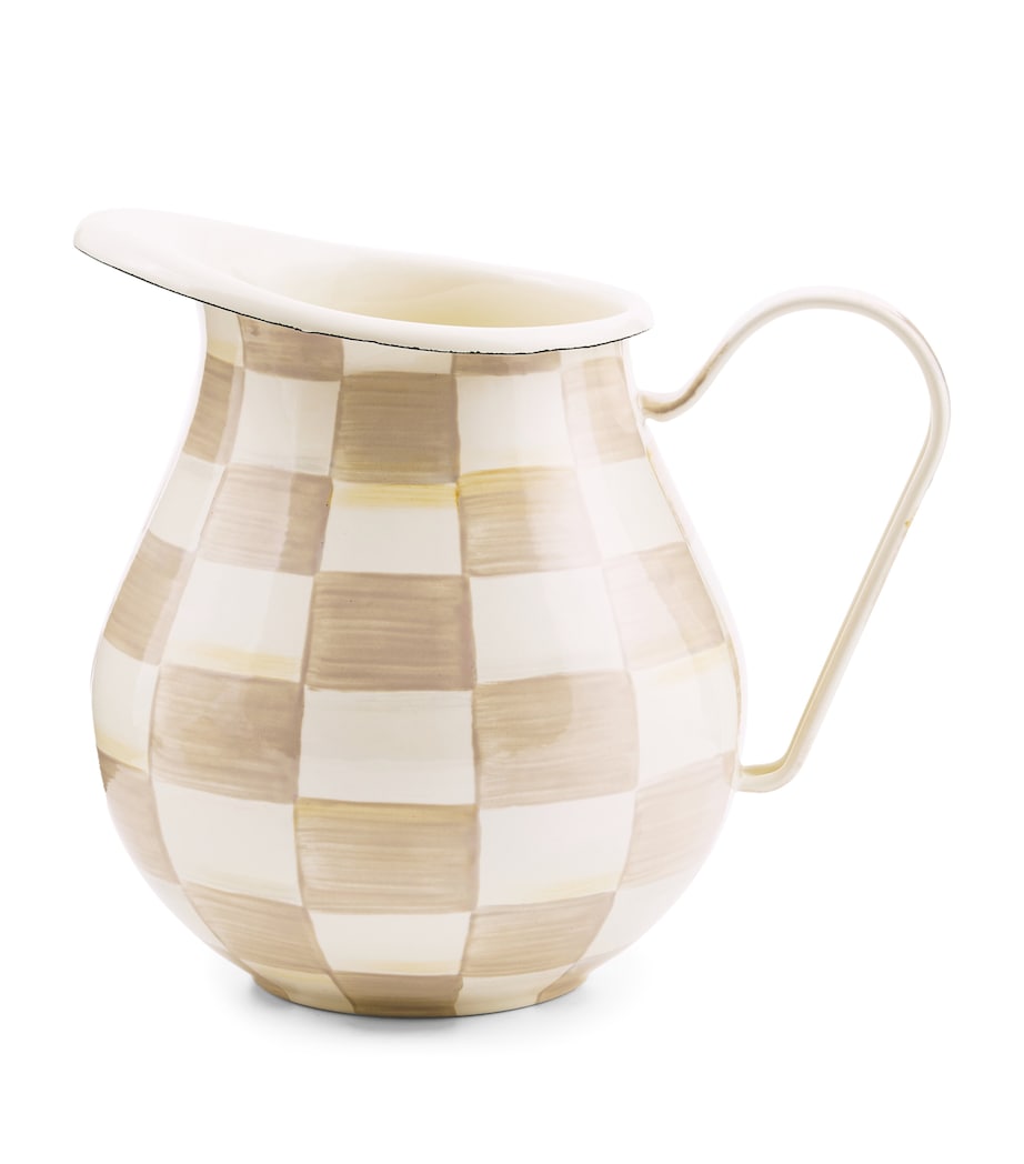 Mocha Check Pitcher (2.84L) BEIGE Image 1