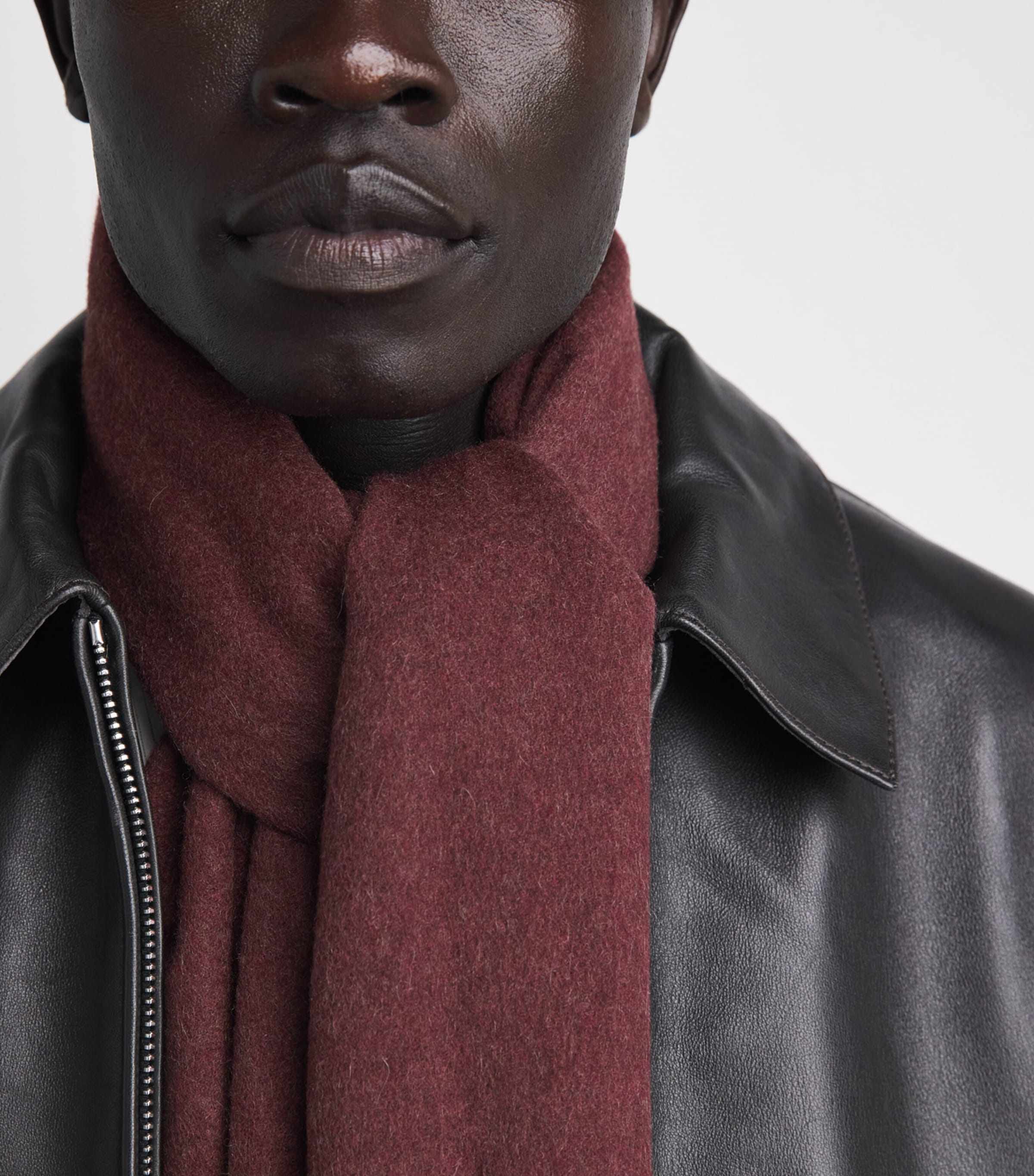 Canali Wool Fringe Scarf Image 2