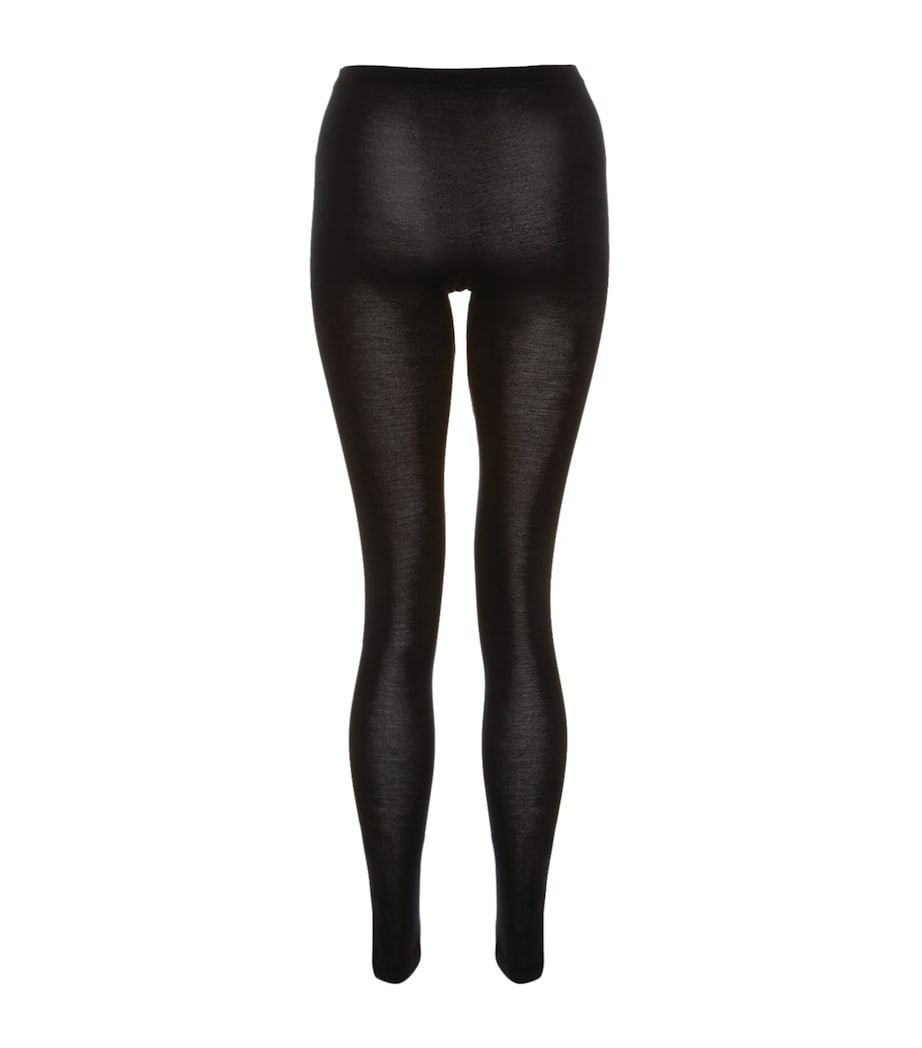 Pure Silk Leggings BLACK Image 3