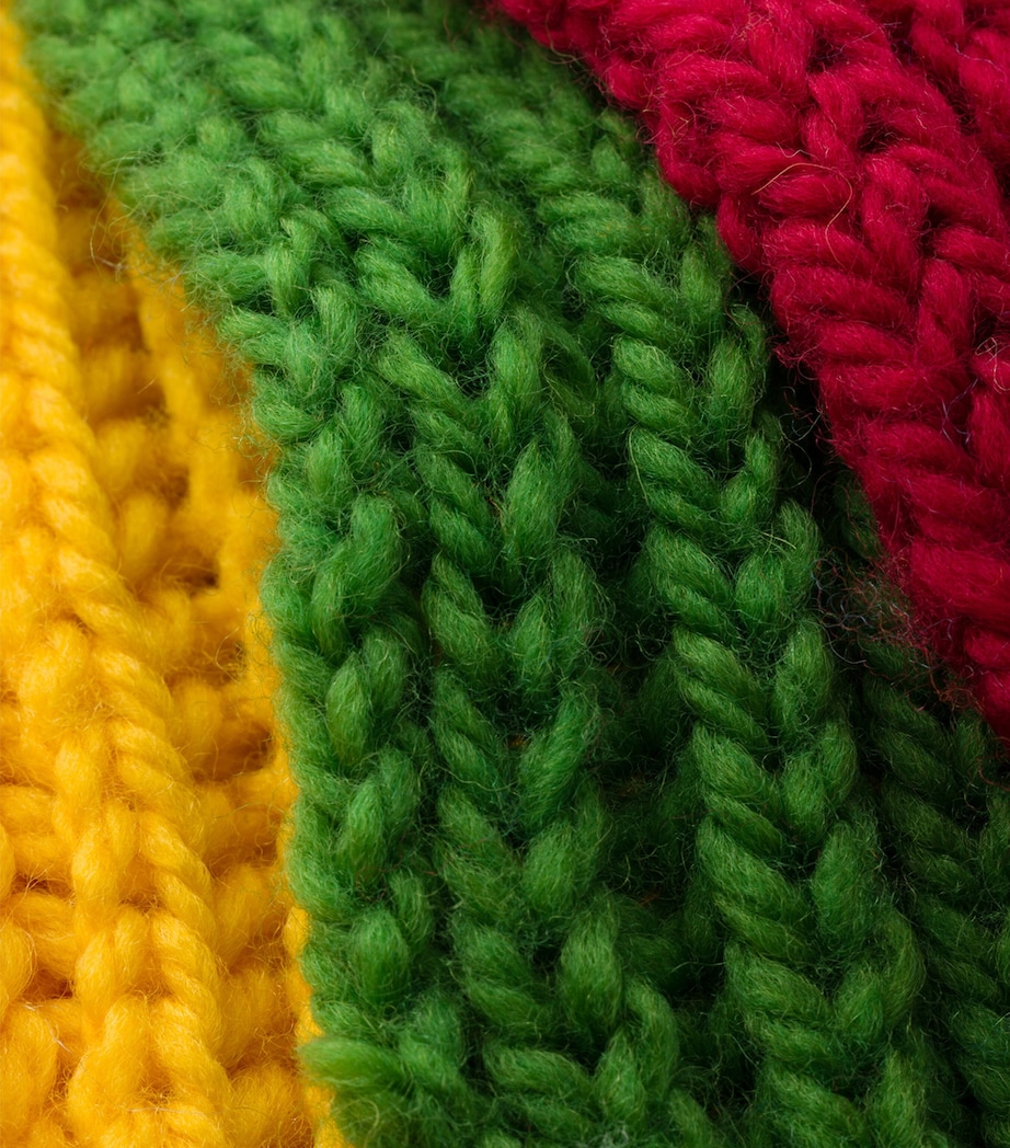Prada Virgin Wool Triangle Scarf Multicolored Image 3