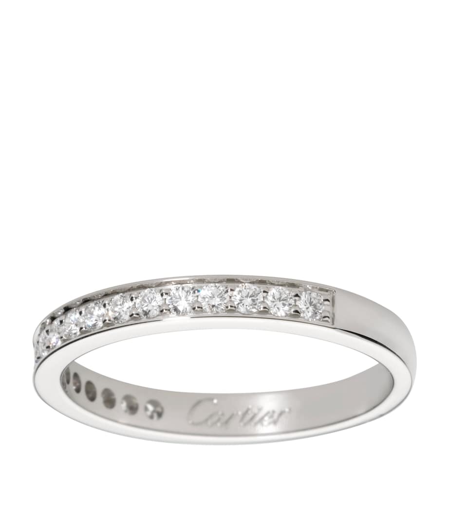 Platinum and Diamond 1985 Wedding Ring MULTI Image 1
