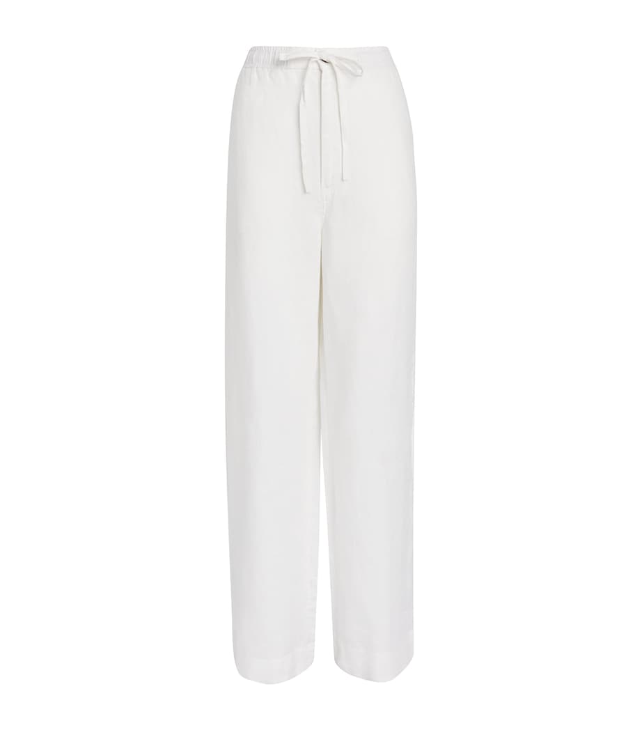 Polo Ralph Lauren Womens Linen Wide-Leg Trousers Nevis Image 1