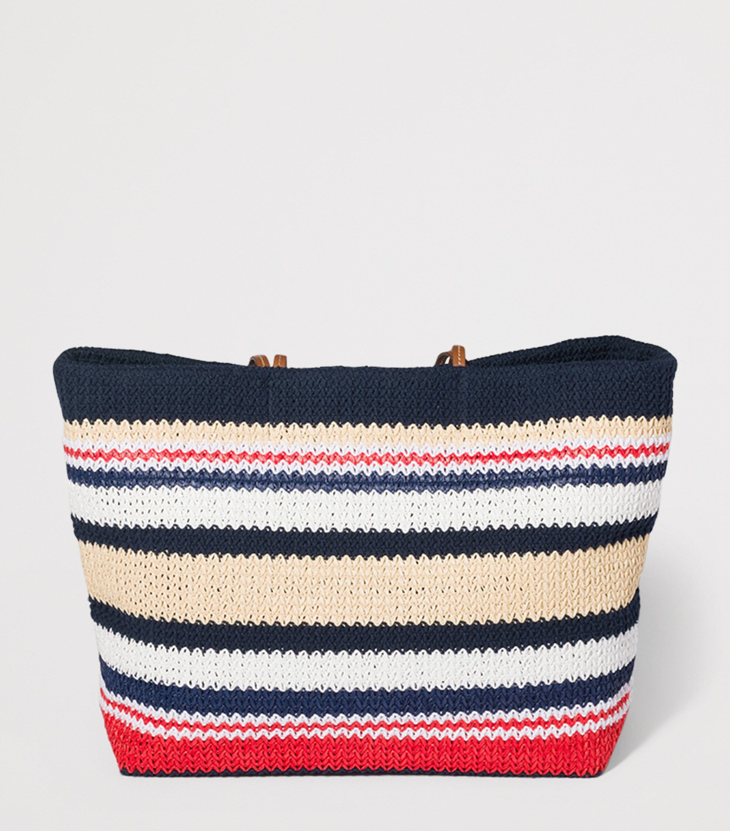 Miu Miu Woven Raffia-Effect Tote Bag Blue Image 3