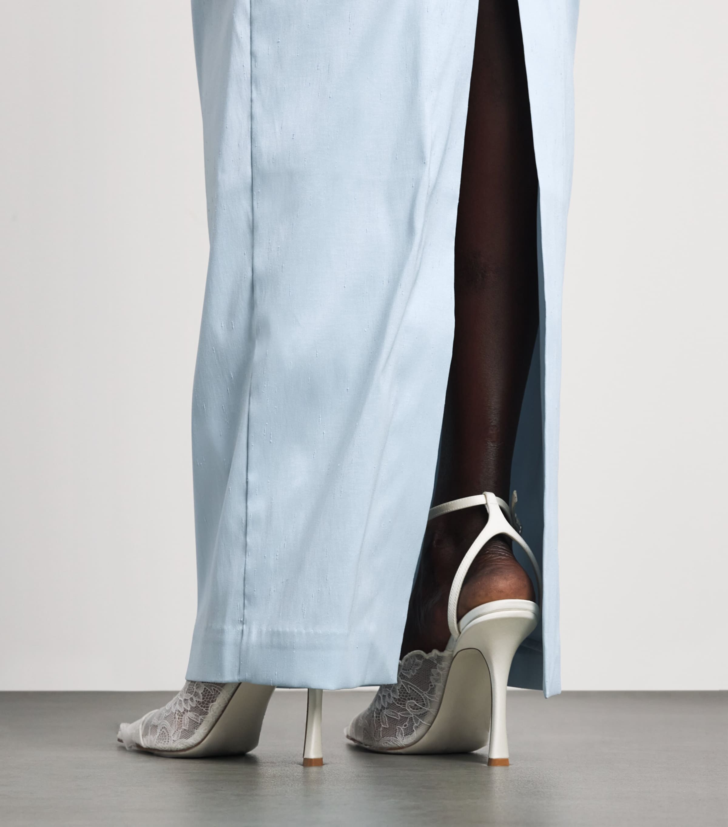 Rachel Gilbert Womens Ruched Adela Gown Ice Image 3