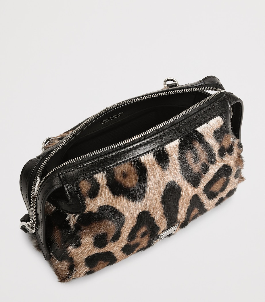 Goat Hair Vittoria Top-Handle Bag HY13M-LEO NEW Image 6