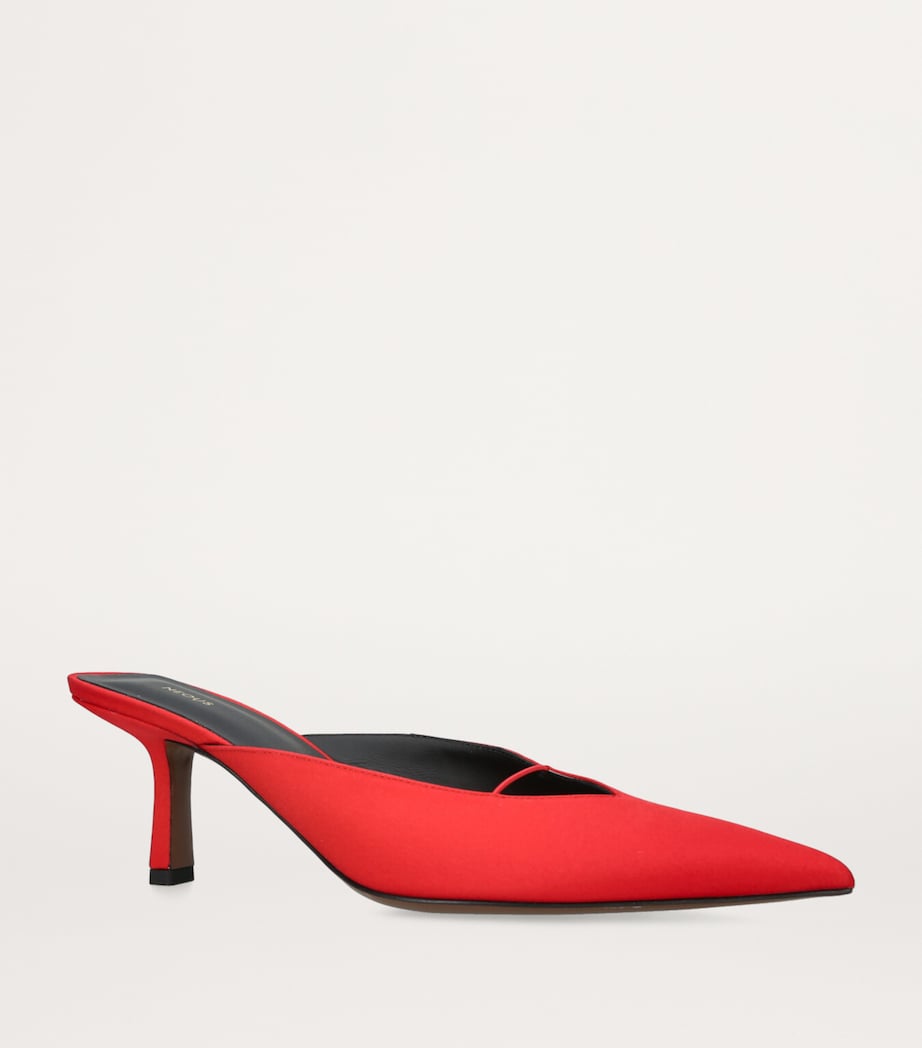 Matar Heeled Mules 65 RED Image 4