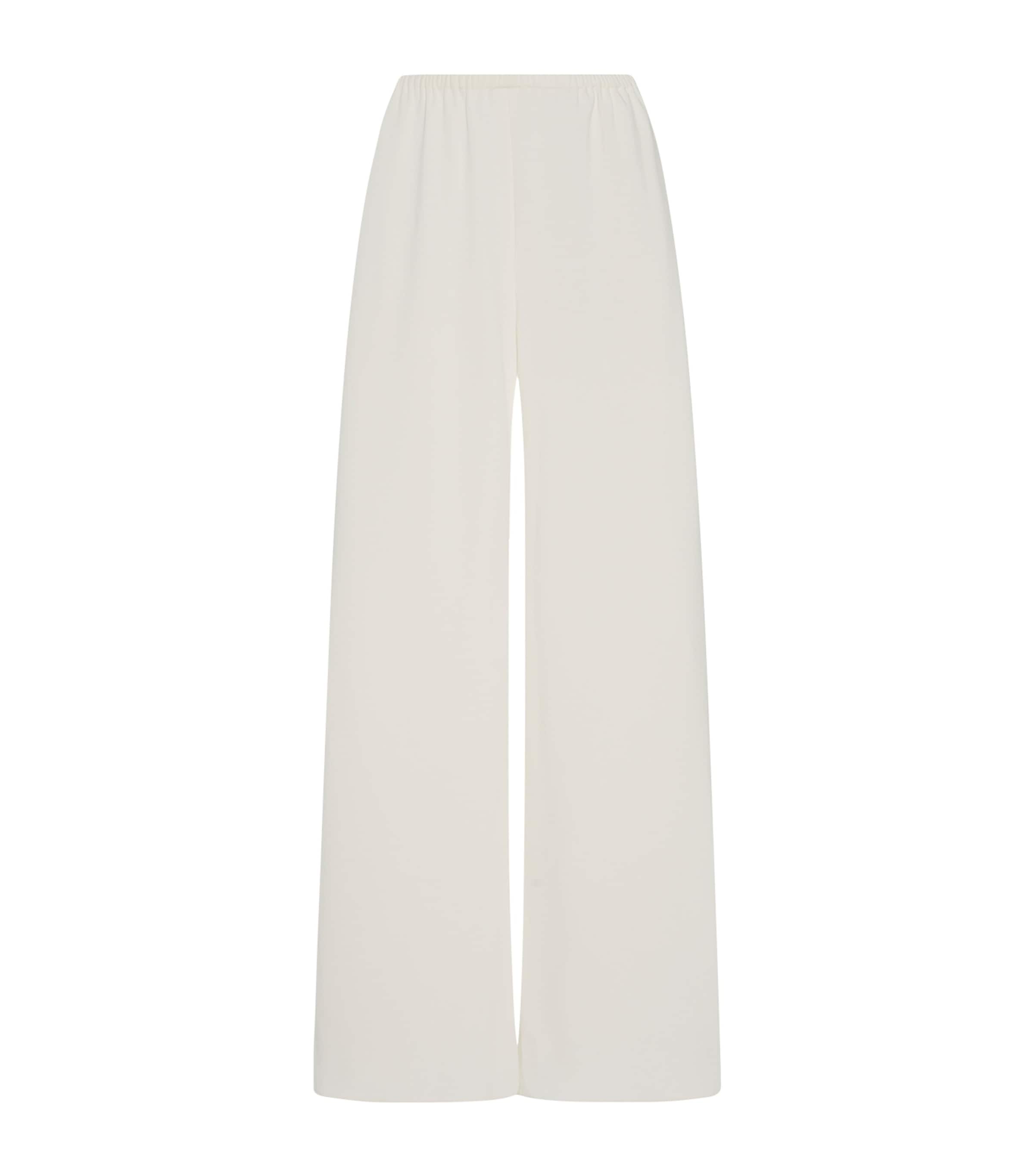 The Row Womens Gala Wide-Leg Trousers Off White Image 2