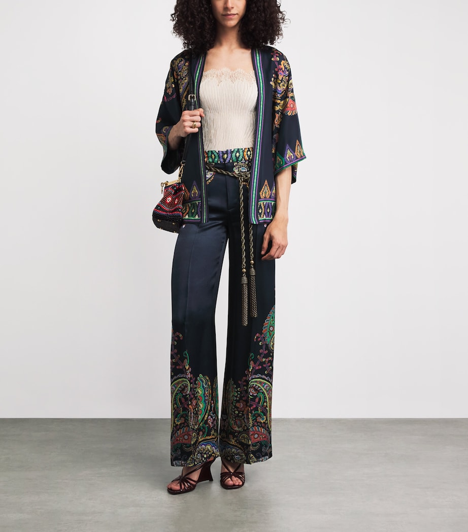 Etro Womens Silk Paisley Kesa Jacket Prnt On Bl Bse Image 2