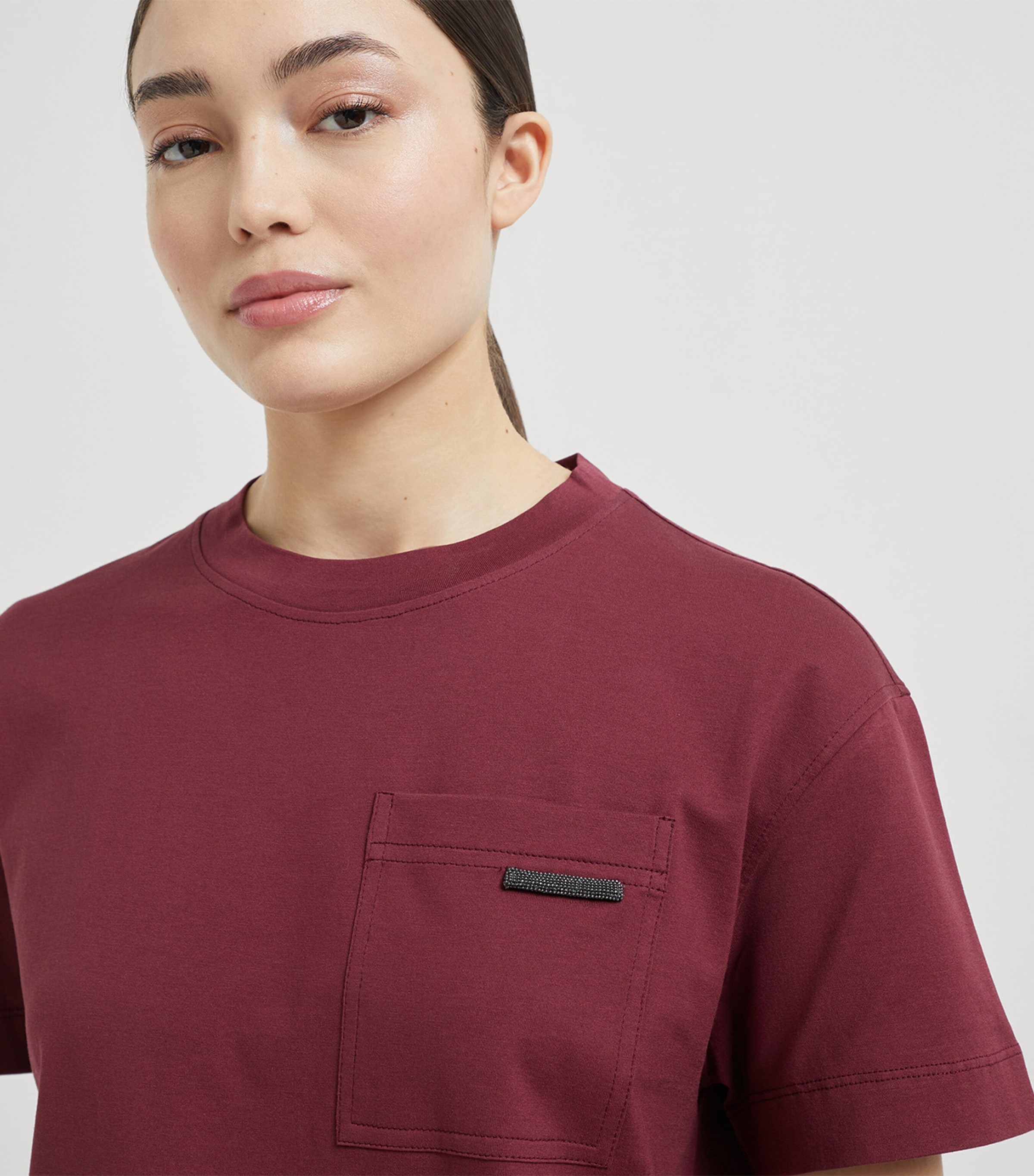 Cotton Monili Tab T-Shirt C4331 Image 6