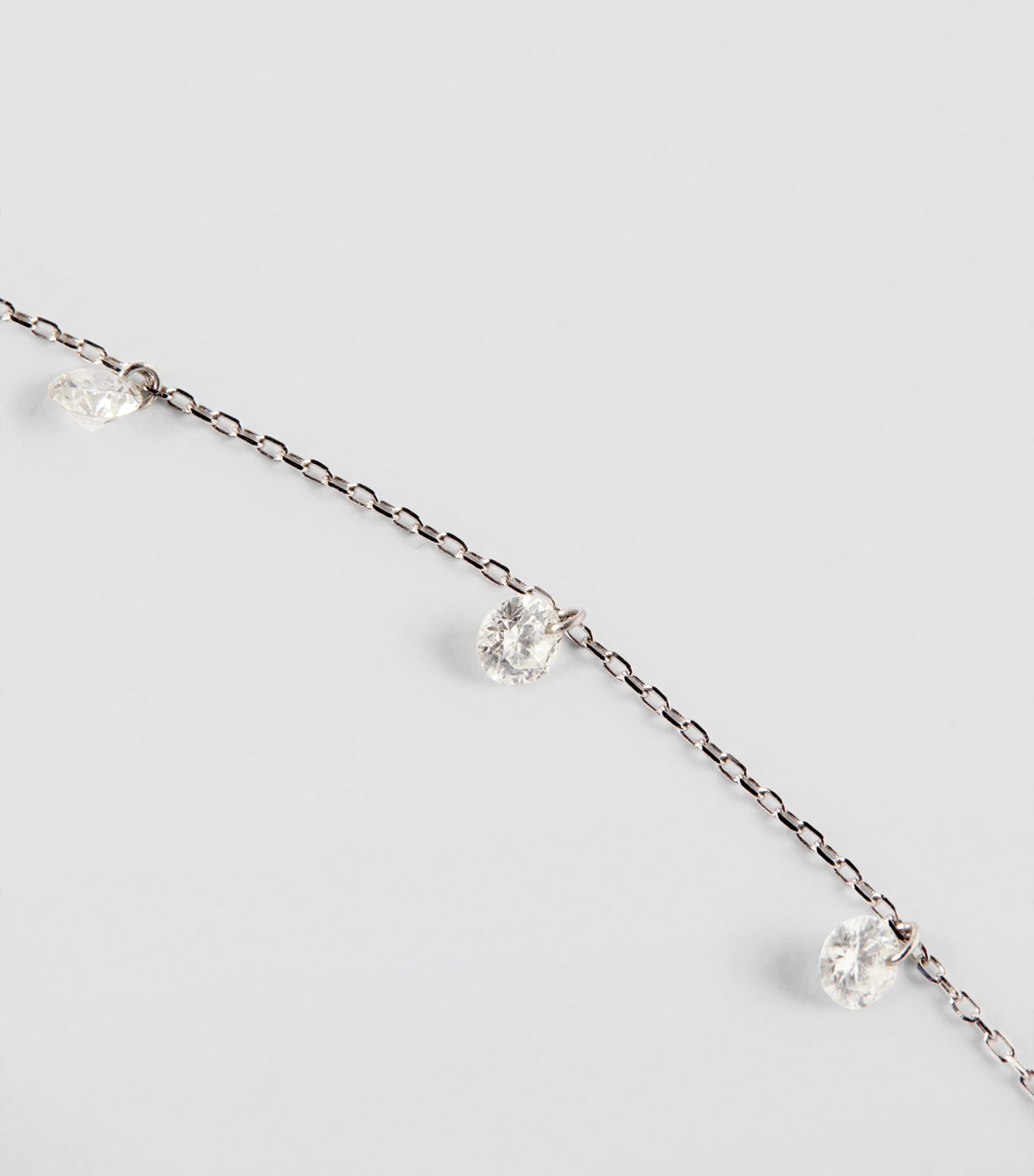 White Gold and Diamond 5-Stone Danaé Necklace WHITE GOLD Image 5