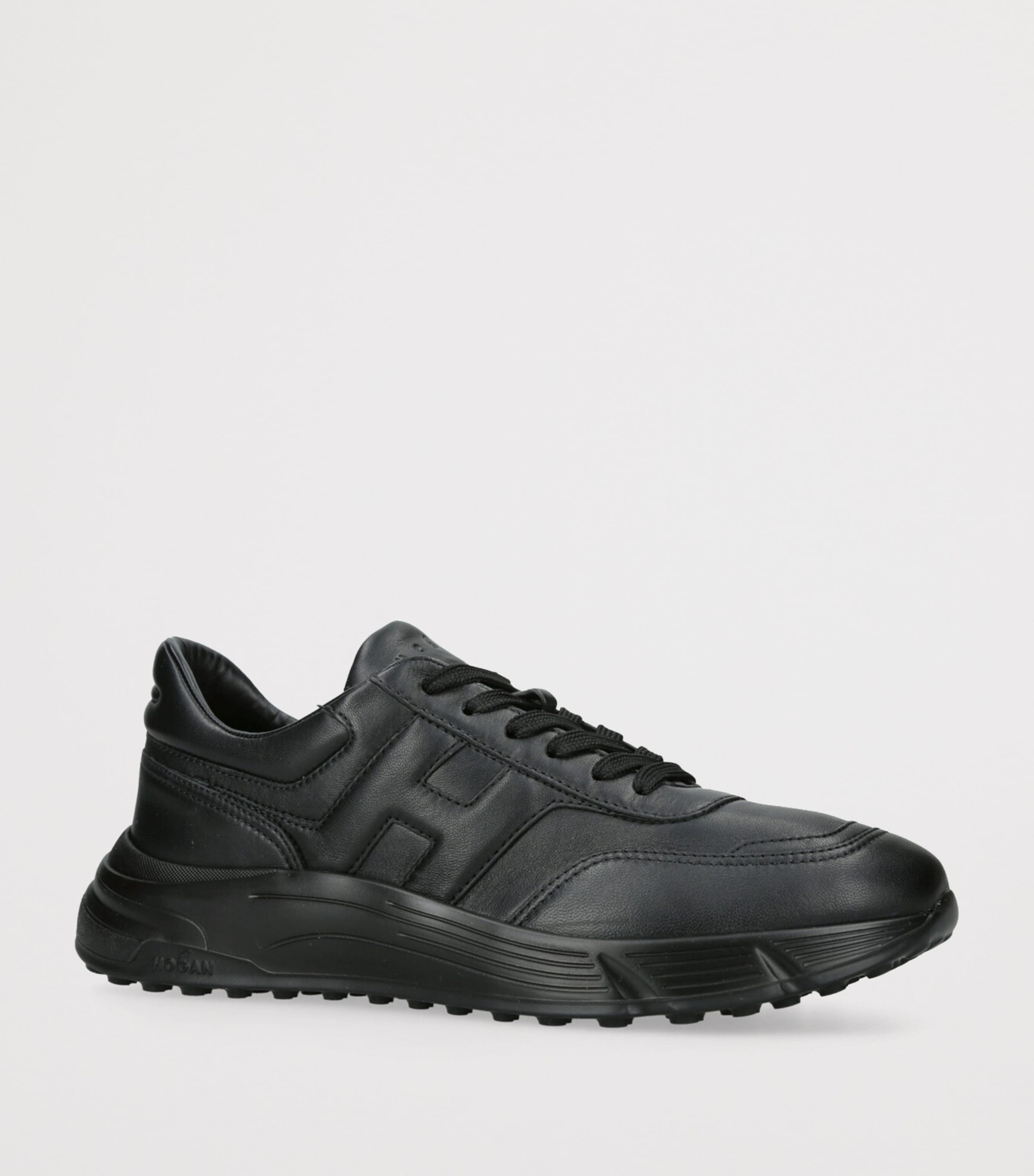 Leather Hyperlight Sneakers BLACK Image 3