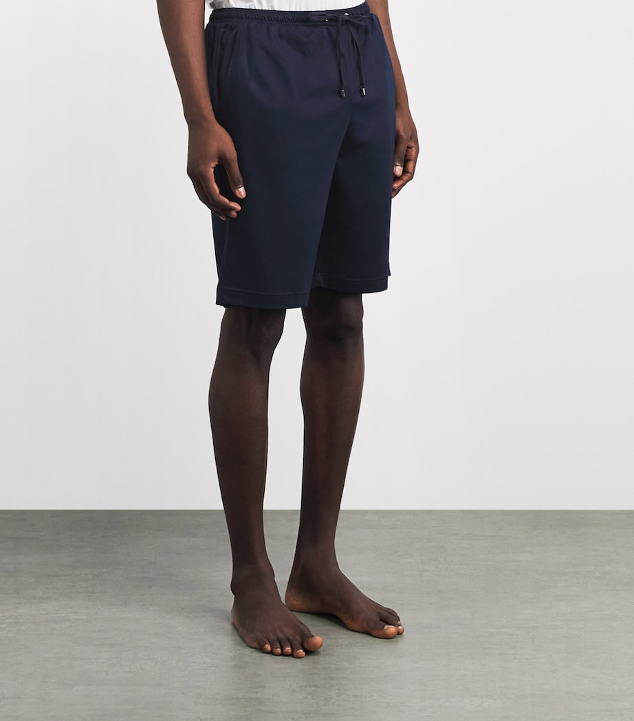 Zimmerli Mens Lounge Shorts Midnight Image 4