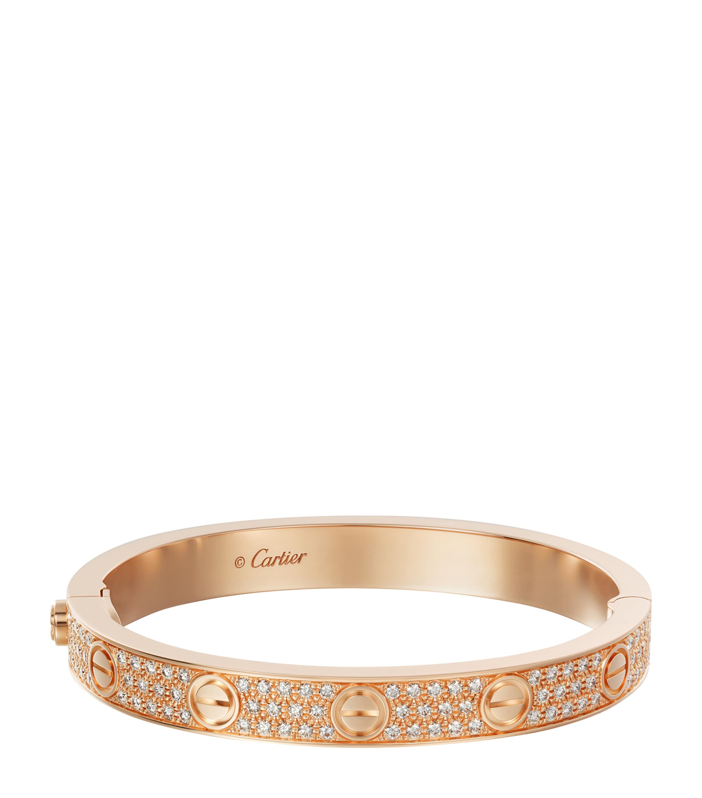 Rose Gold and Diamond LOVE Bracelet ROSE GOLD Image 1