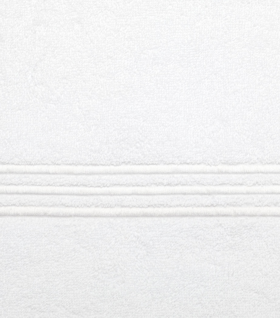 Tre Righe Bath Towel (75cm x 150cm) WHITE/WHITE Image 2
