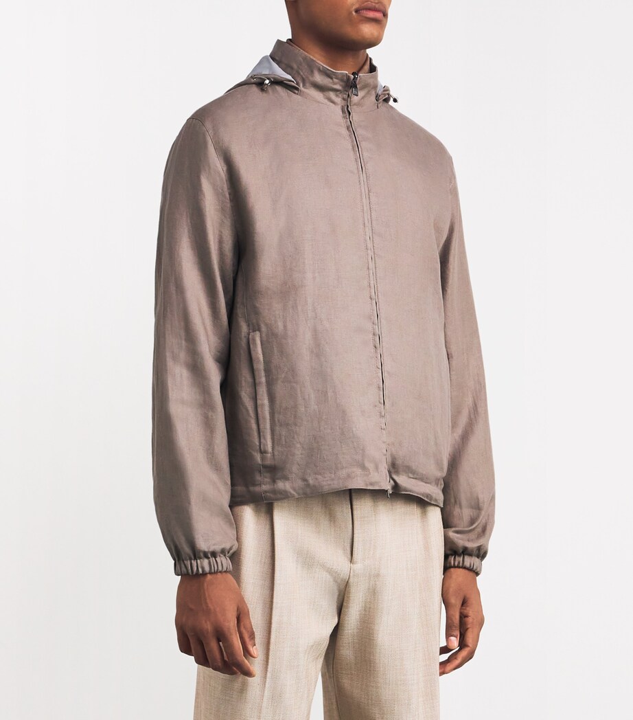 Linen-Nylon Reversible Jacket 029 NATURAL / BEIGE Image 3