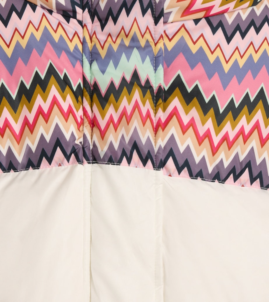 Zigzag Puffer Jacket (4-14 Years) 101MCIVORY/COLOURFUL Image 2