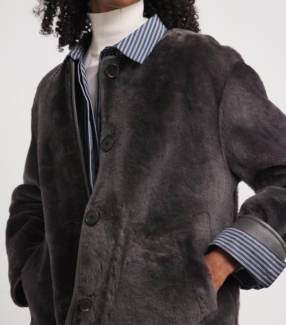 Shearling-Lambskin Reversible Lucine Jacket SOIL Image 7