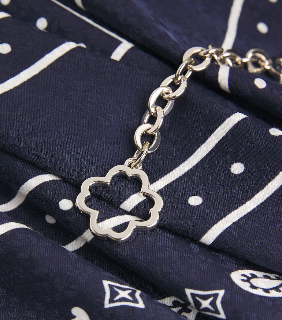 Printed Midi Dress NAVY POLKA DOT Image 6