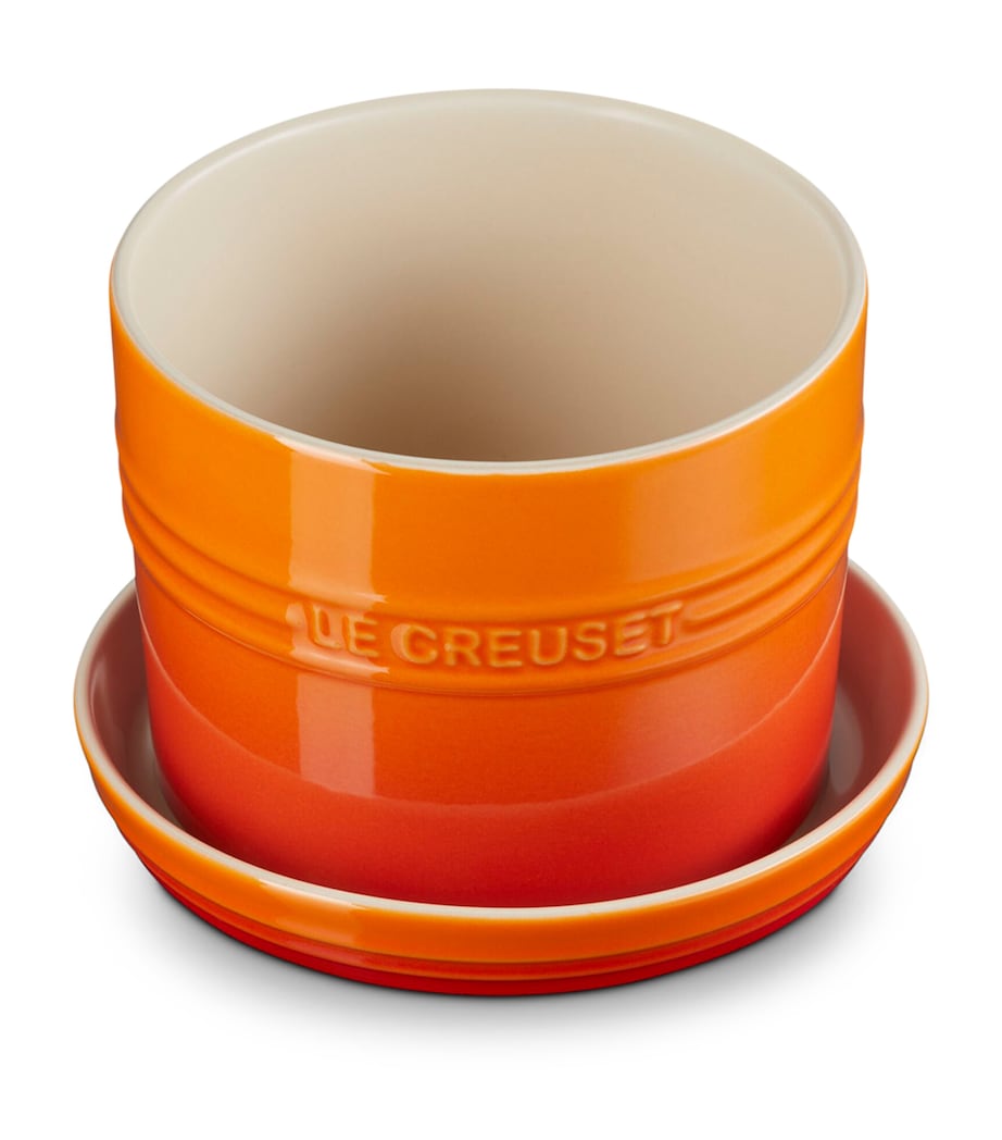 Le Creuset Stoneware Herb Planter (15cm) Volcanic Image 2