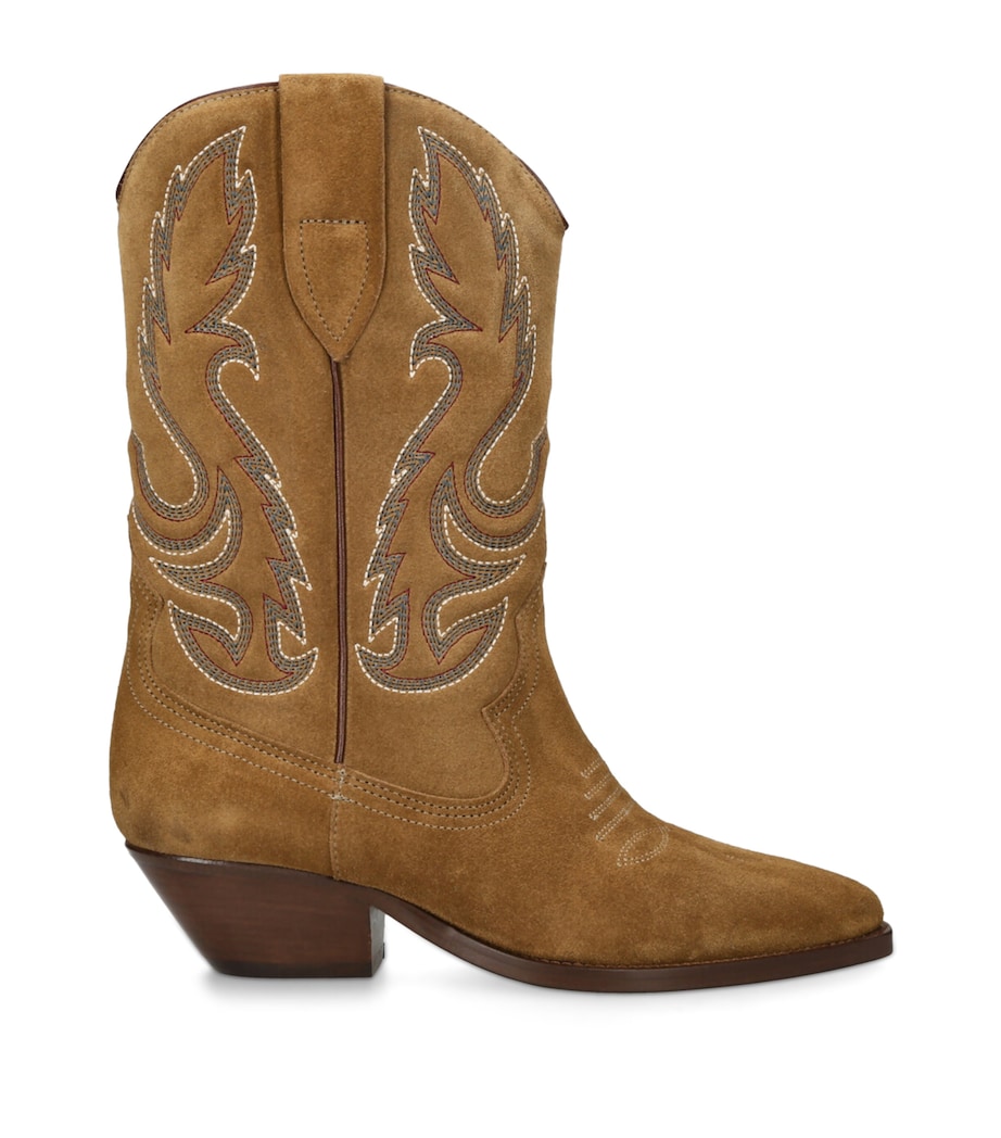 Isabel Marant Suede Duerto Cowboy Boots 45 Tan Image 1