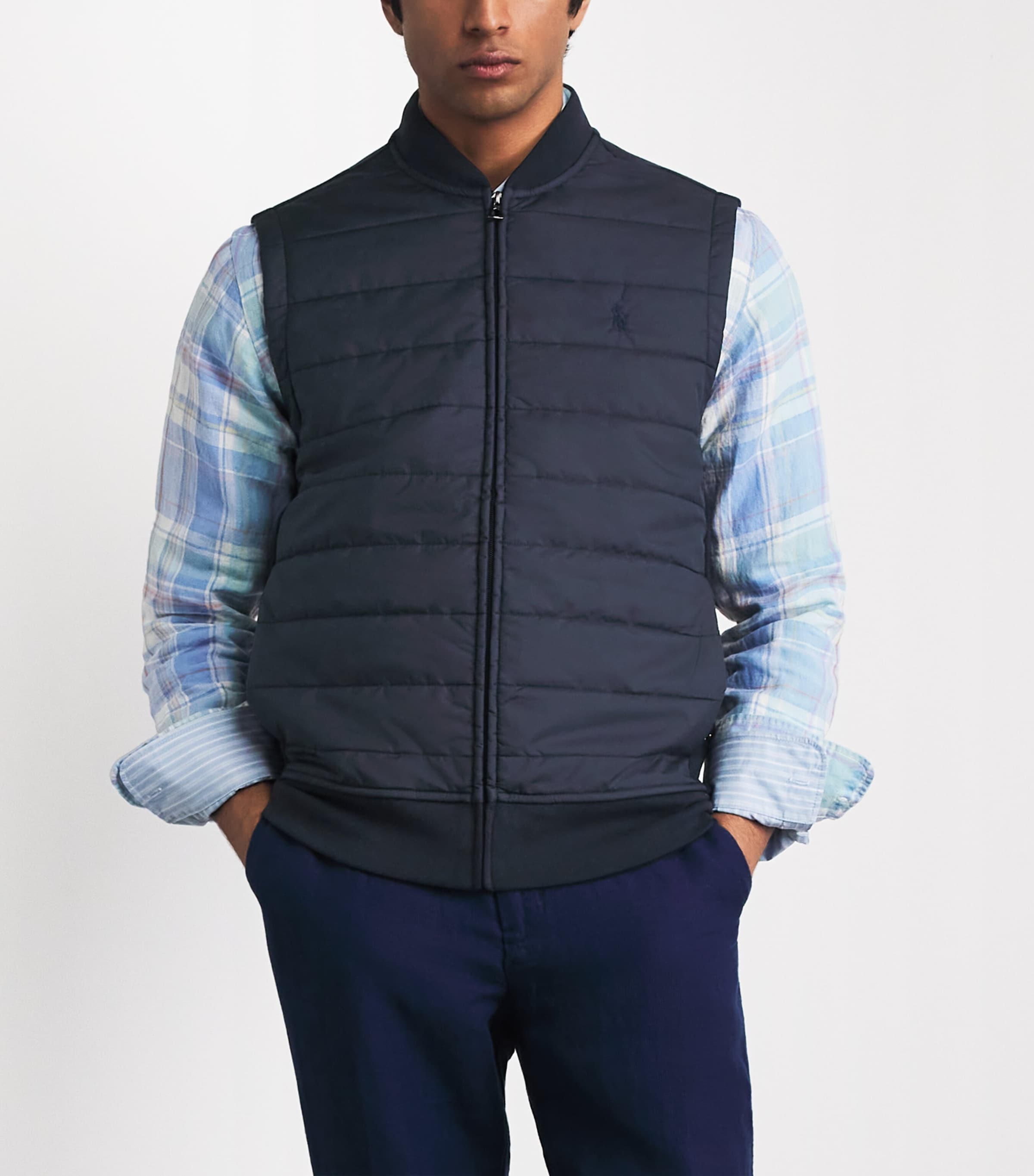 Polo Ralph Lauren Mens Padded Hybrid Zip-Up Gilet Aviator Image 4