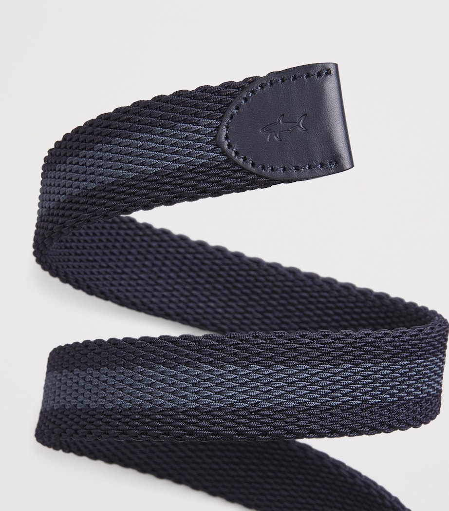 Paul & Shark Cotton Woven Reversible Belt Blu Avio Blu/blu Image 4