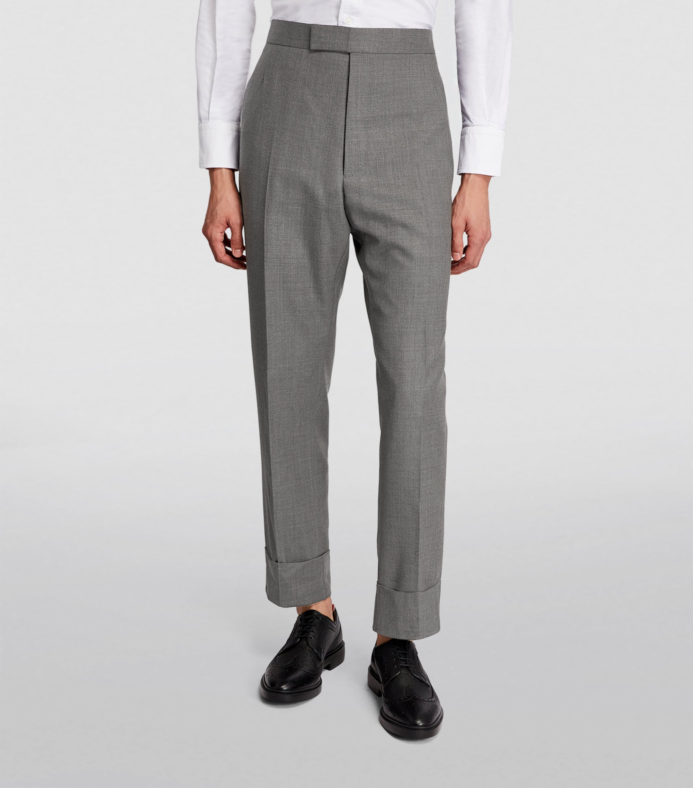 Wool Tailored Trousers MED GREY Image 3