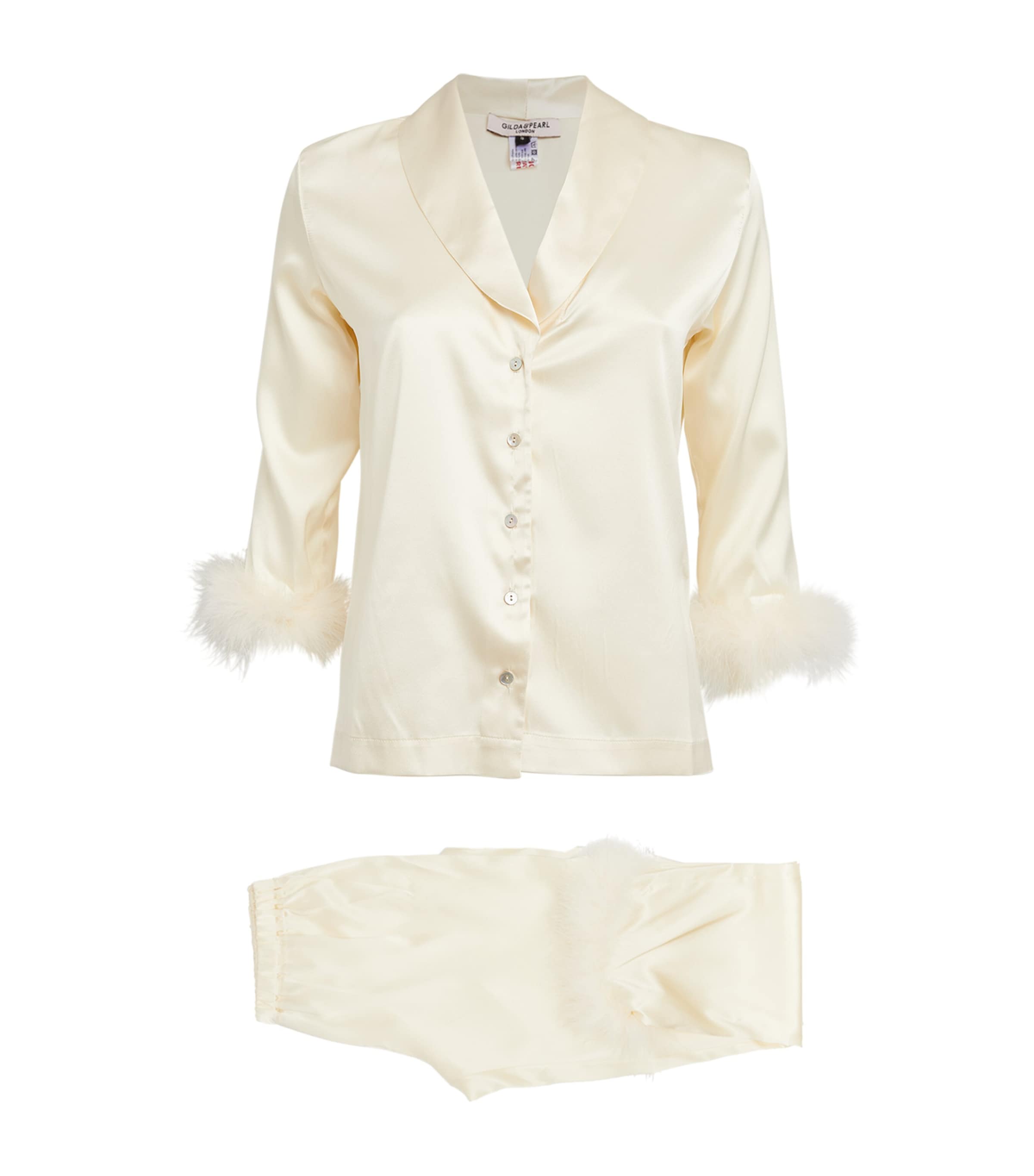 GILDA & PEARL SILK CELESTE PYJAMA SET