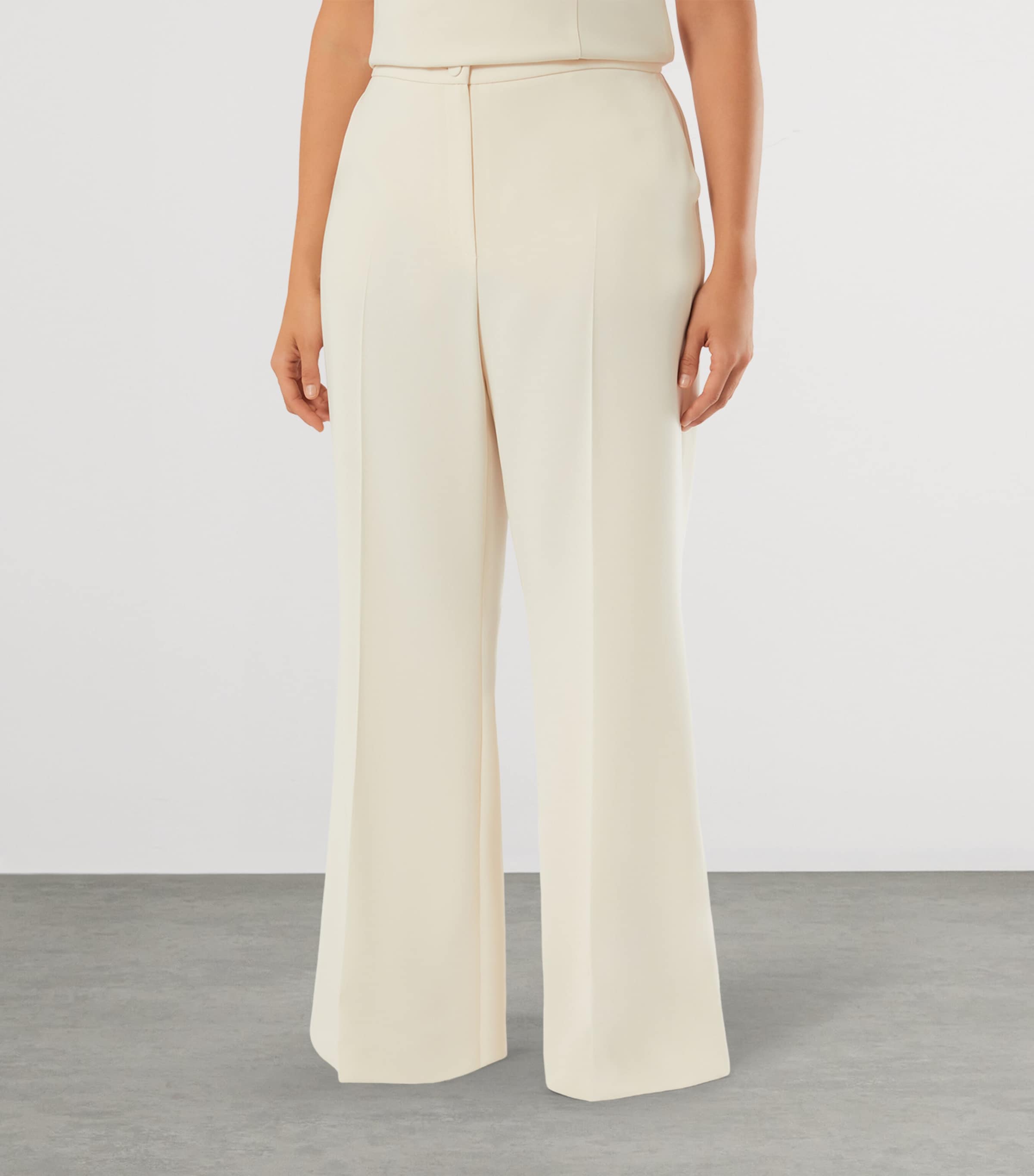 Meconagro Long Wide-Leg Trousers CHAMPAGNE Image 3