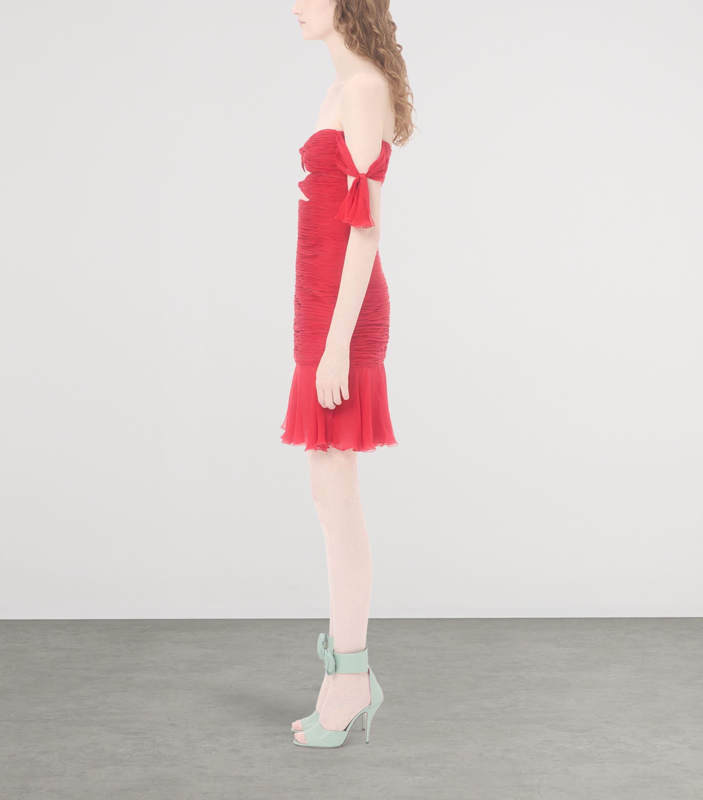 Valentino Womens Silk Chiffon Mini Dress Image 3