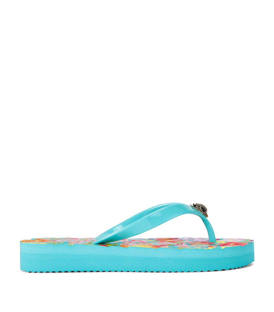 Kurt Geiger London Kensington Q Flip Flops Turq Other Image 1