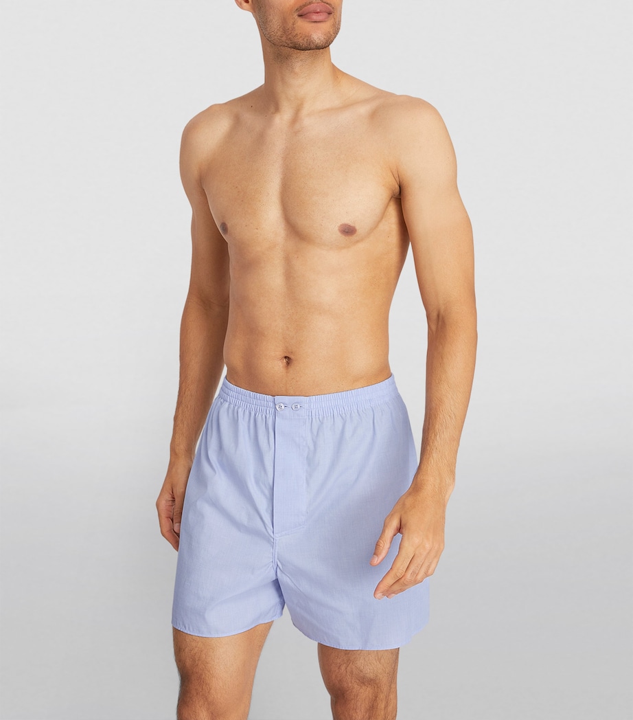 Cotton Woven Boxers 412 LIGHT BLUE Image 2