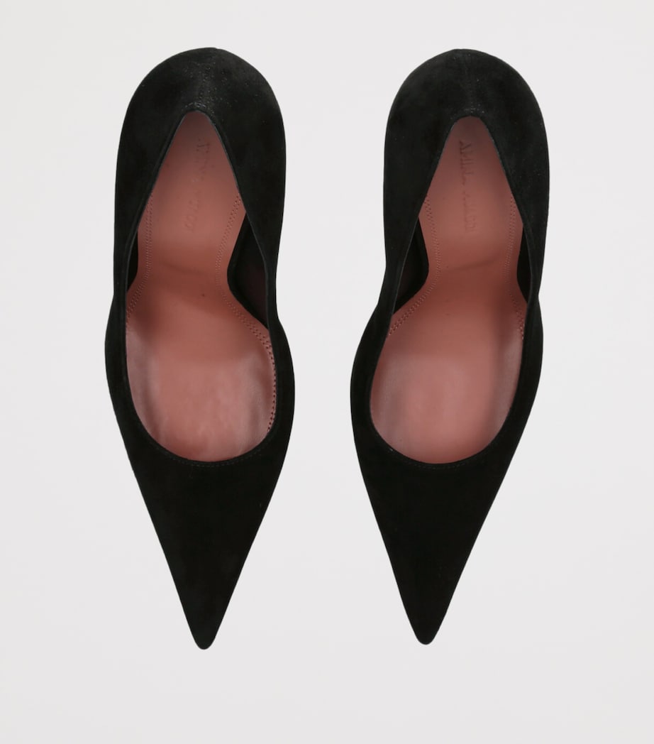 Suede Barbara Pumps 105 BLACK Image 4